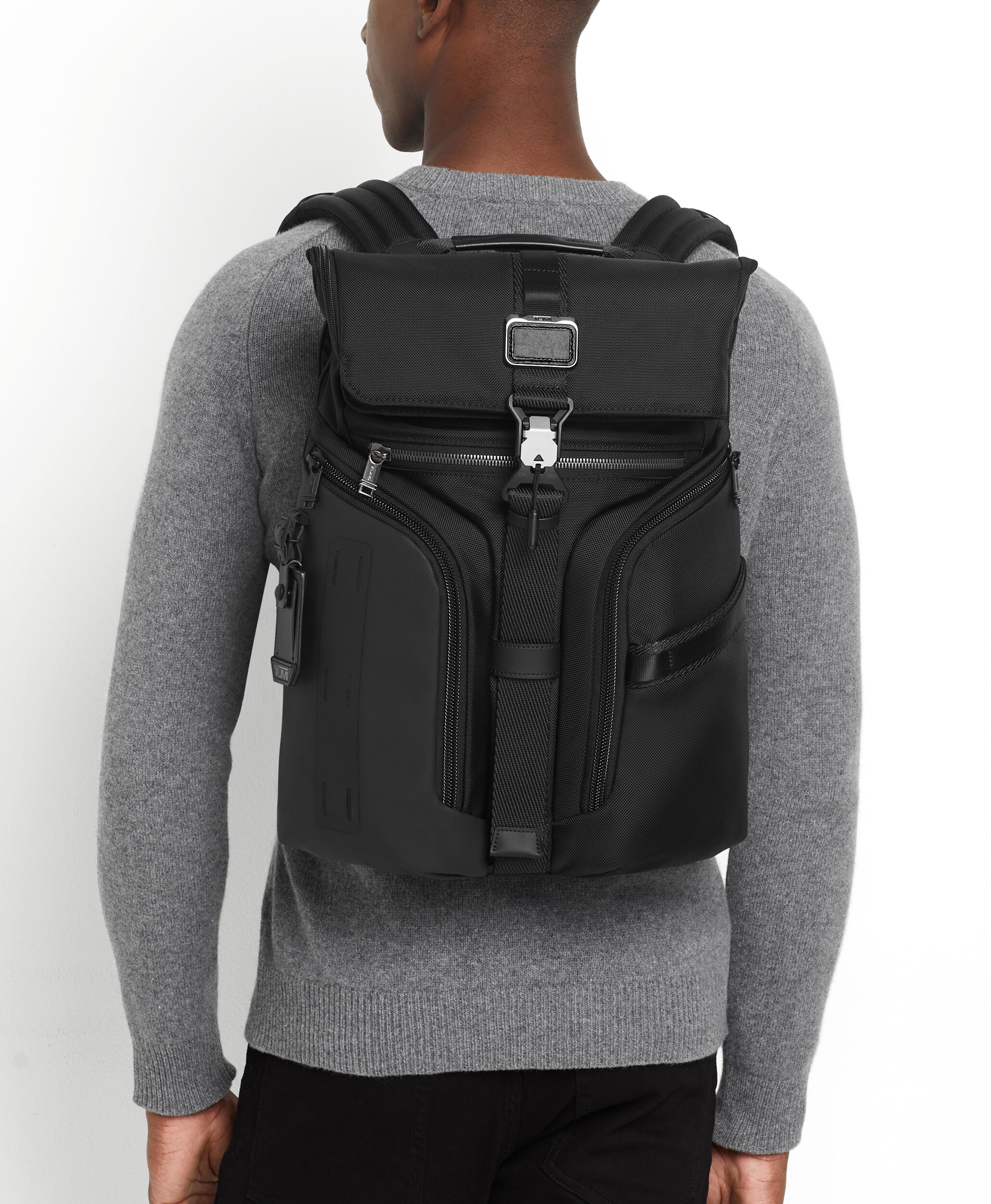 Logistics Flap Lid Backpack in Black | Alpha Bravo | TUMI Singapore