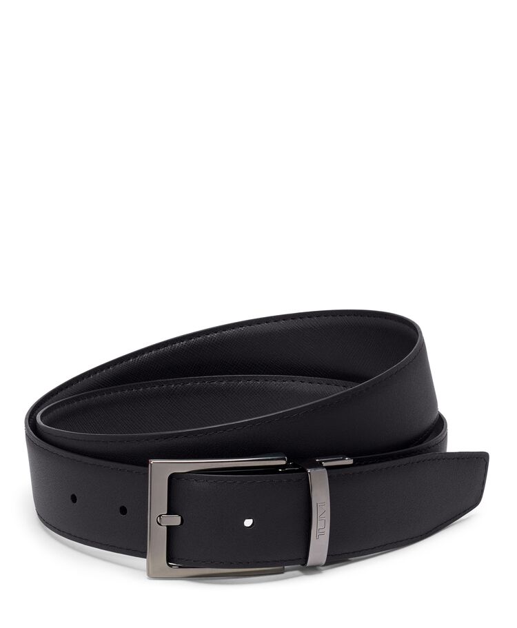 TUMI BELTS Rectangle Reversible Saffiano to Smooth Leather Belt 35mm OS44  hi-res | TUMI
