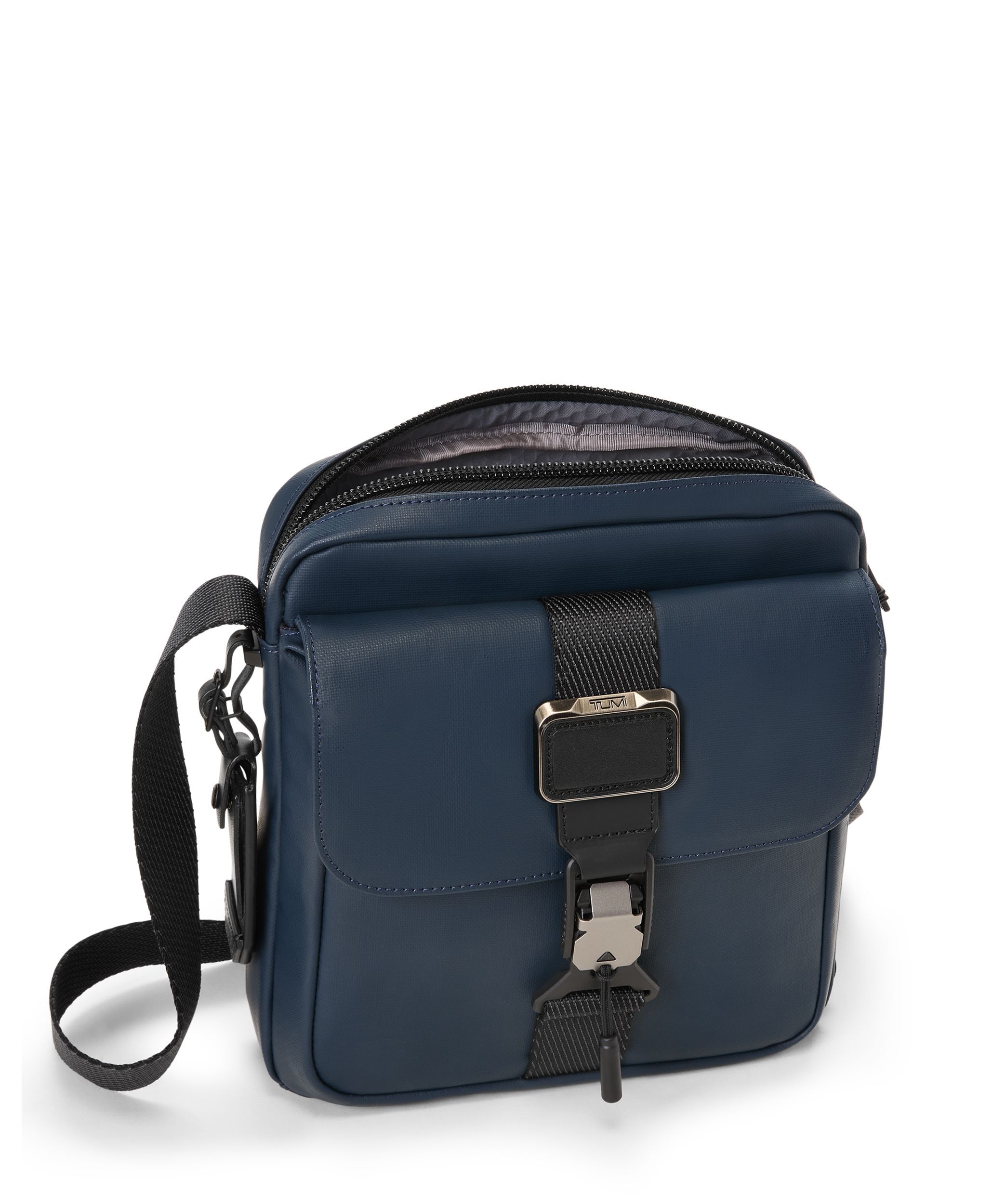 Junior Crossbody in Navy Coated Canvas | Alpha Bravo | TUMI Singapore