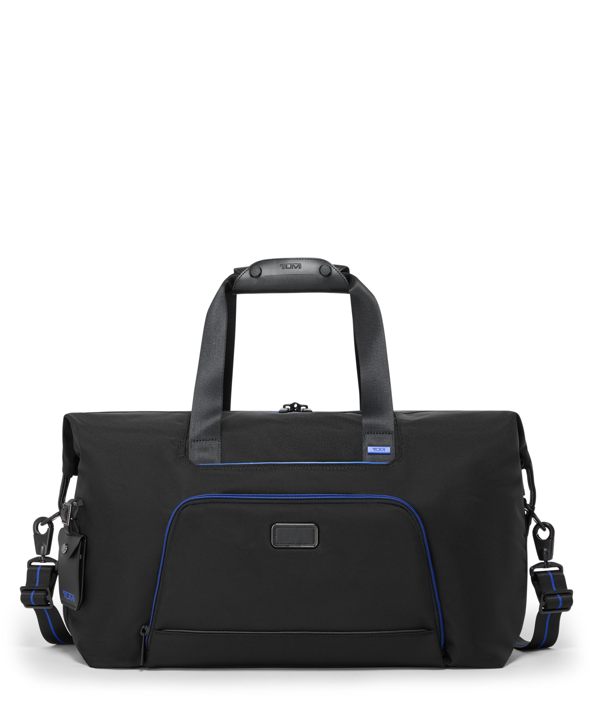 Double Expansion Duffel in Black/Ultra Blue | Tumi Alpha | TUMI
