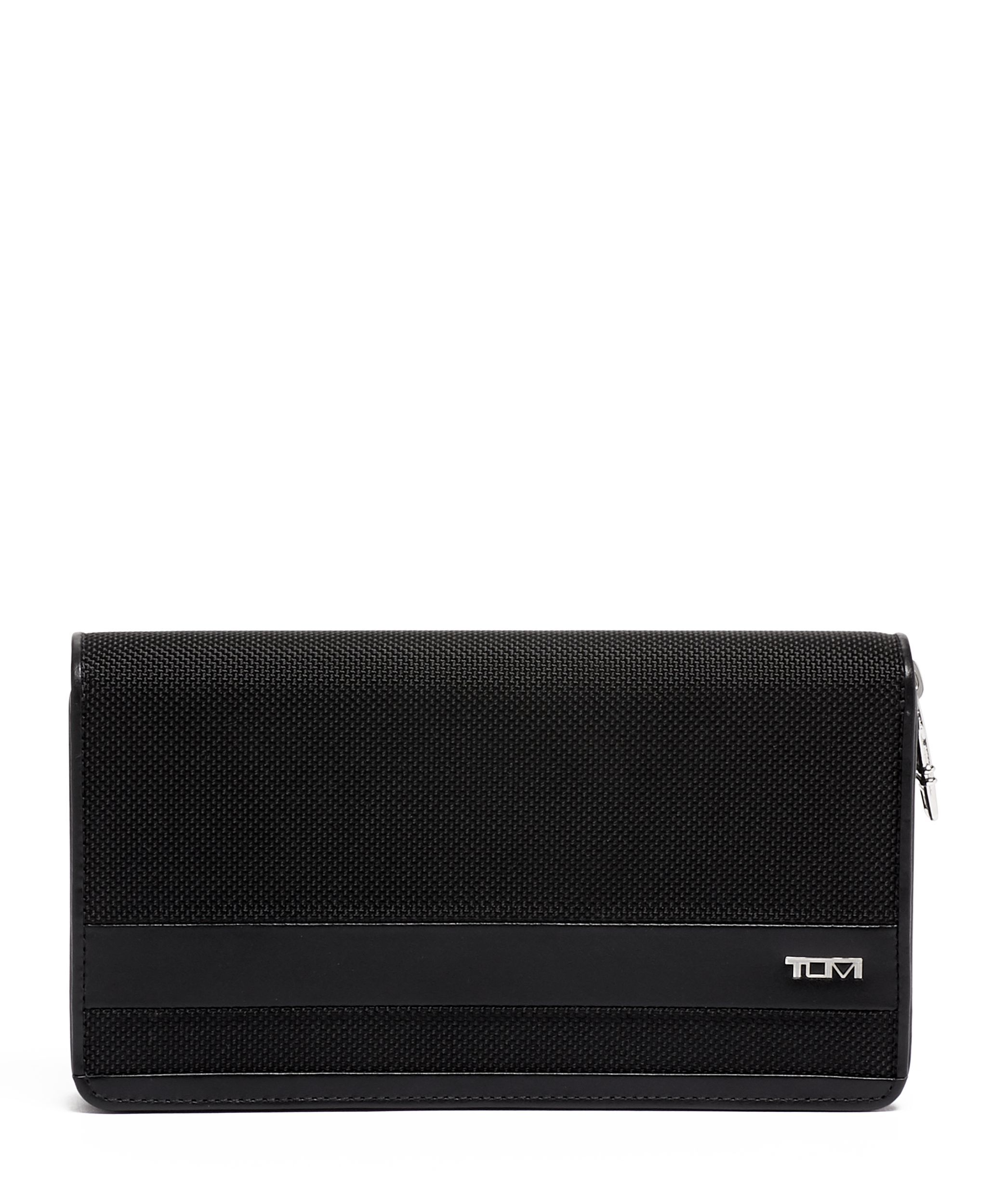 Tumi double deals zip wallet