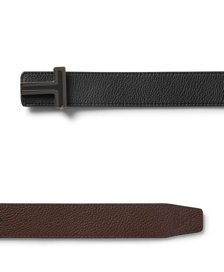 TUMI BELTS T Buckle Reversible Leather Belt 35mm 38  hi-res | TUMI