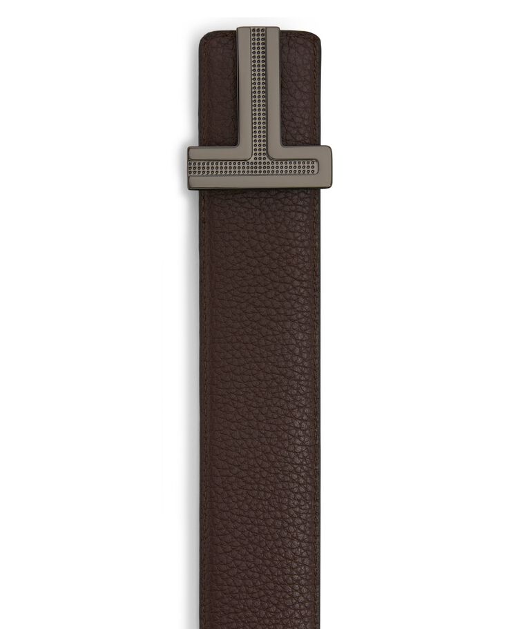 BELTS T Buckle Reversible Leather Belt, 35mm, 42  hi-res | TUMI