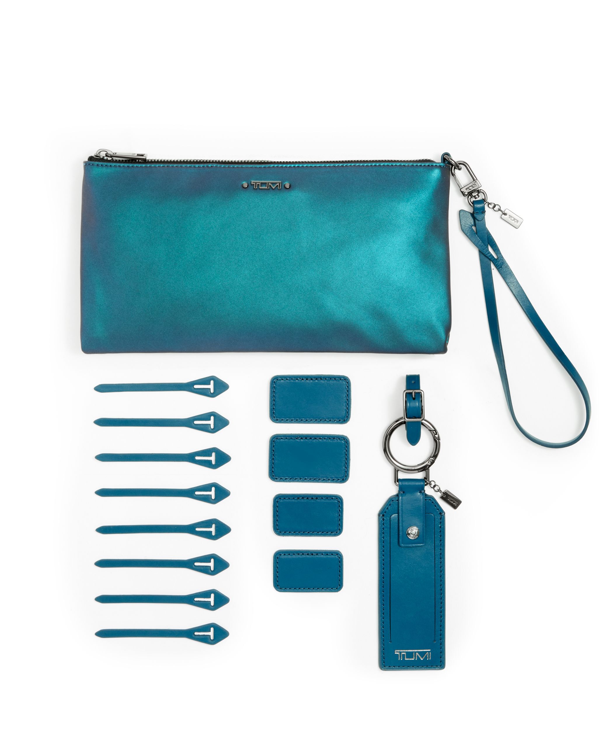 Tumi Accents Pouch in Iridescent Blue | Tumi Womens Accents