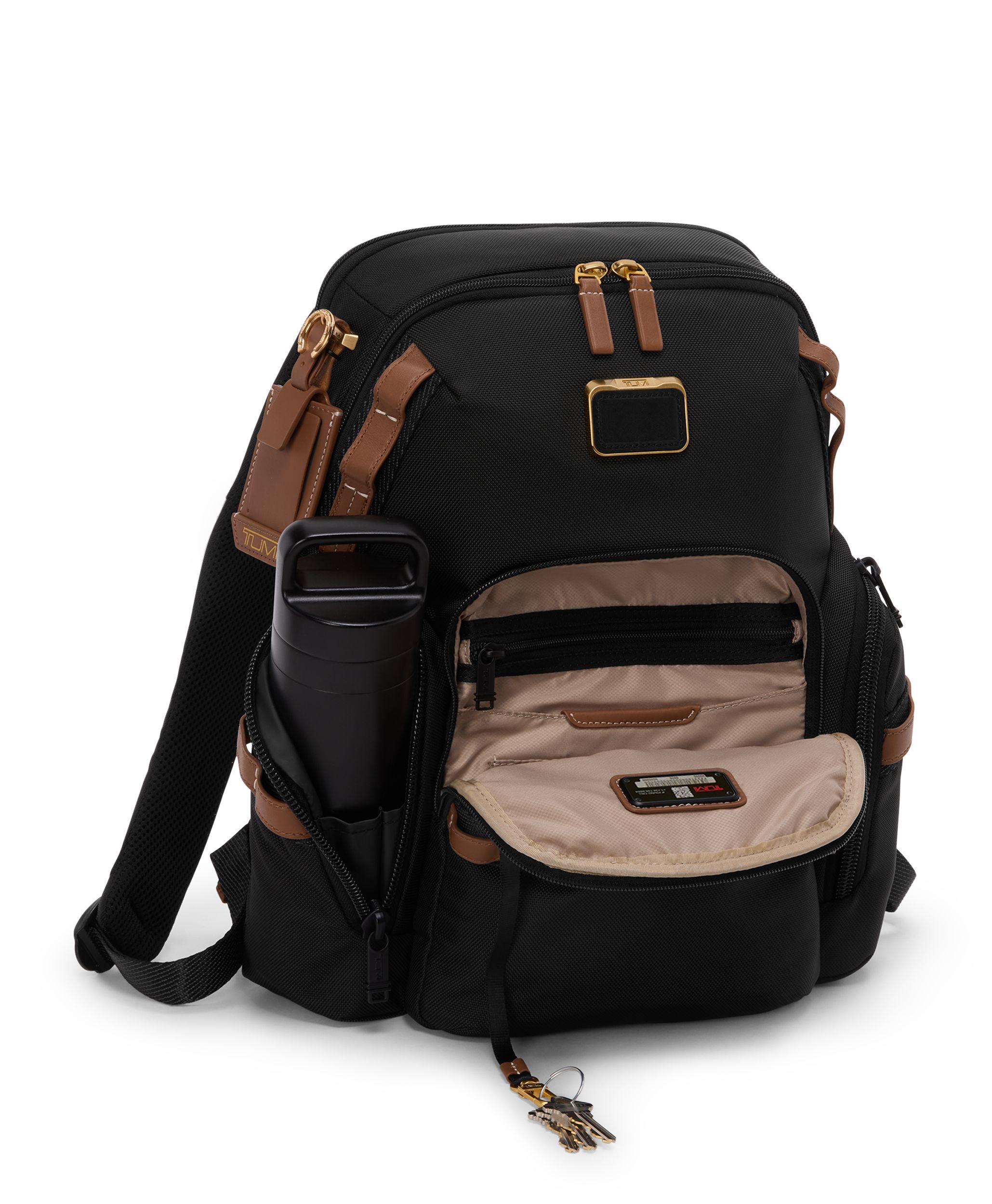 バッグ Tumi ARPHA BRAVO Navigation Backpack in Black/Bridle | Alpha | TUMI Singapore