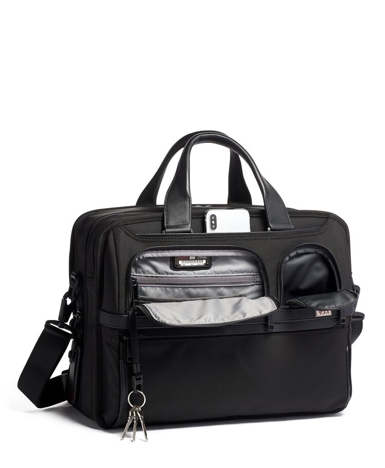 TUMI ALPHA Expandable Organizer Laptop Brief  hi-res | TUMI