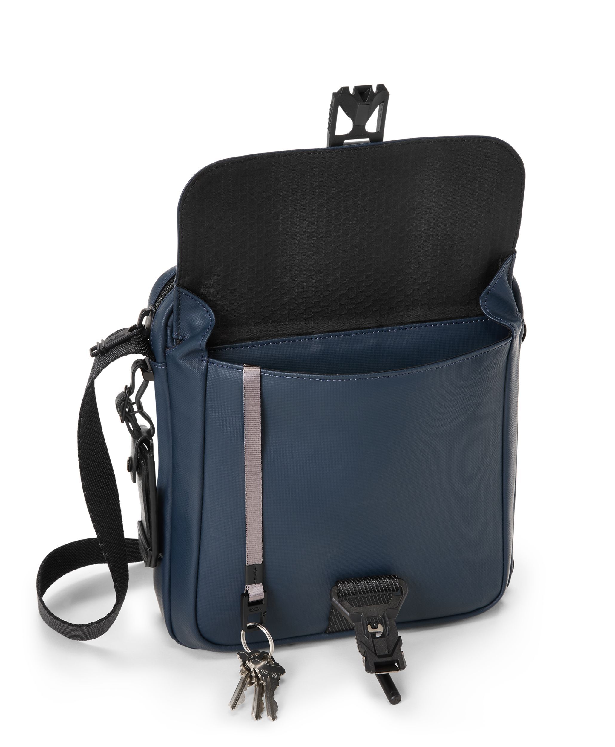 Junior Crossbody in Navy Coated Canvas | Alpha Bravo | TUMI Singapore