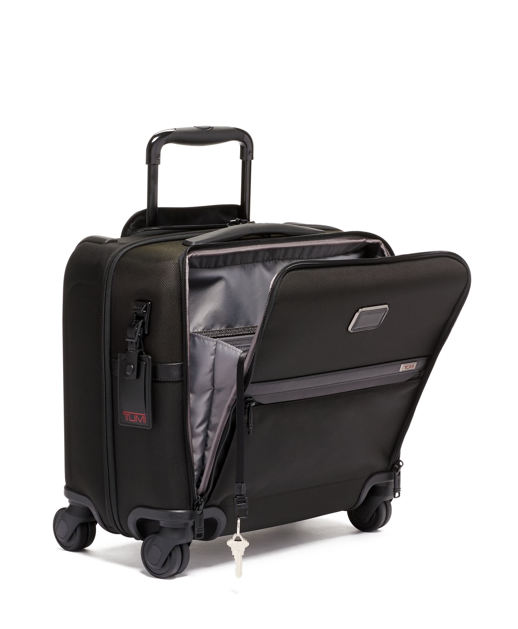 Compact 4 Wheeled Brief in Black | Tumi Alpha | TUMI Singapore