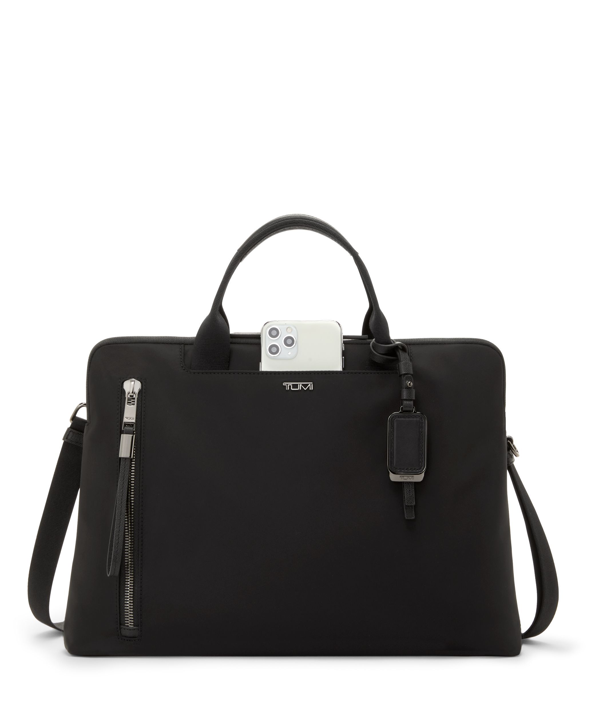 Benin Laptop Carrier in Black/Gunmetal | Voyageur | TUMI Singapore
