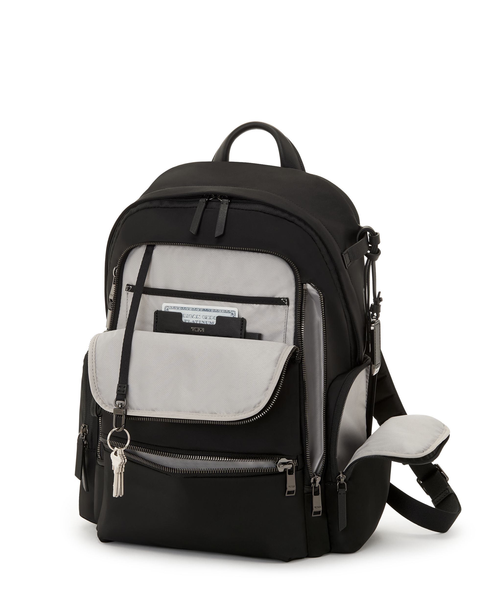 Celina Backpack in Black/Gunmetal | Voyageur | TUMI Singapore