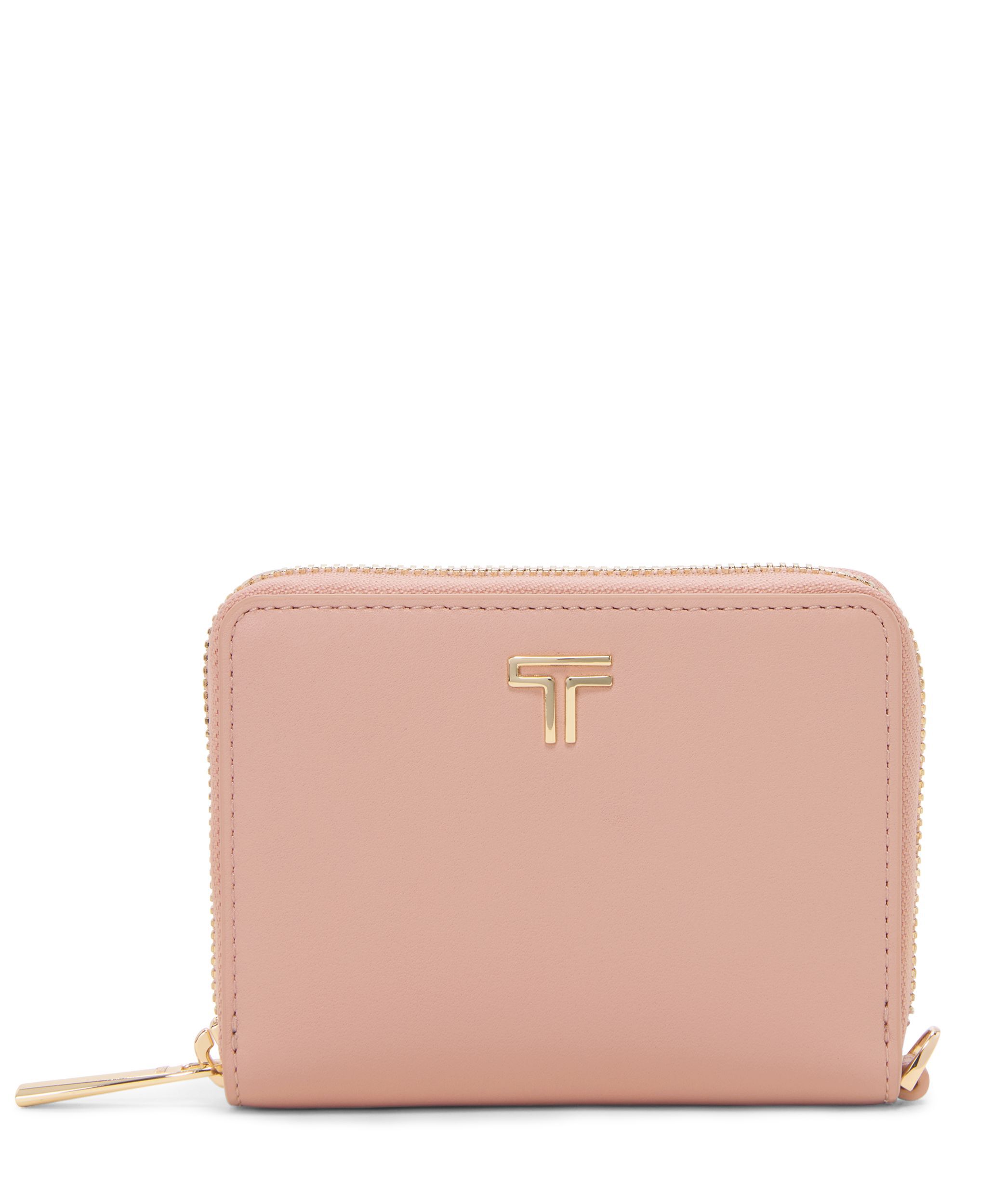 Trifold Zip Around Wallet in Blush | Belden Slg | TUMI Singapore