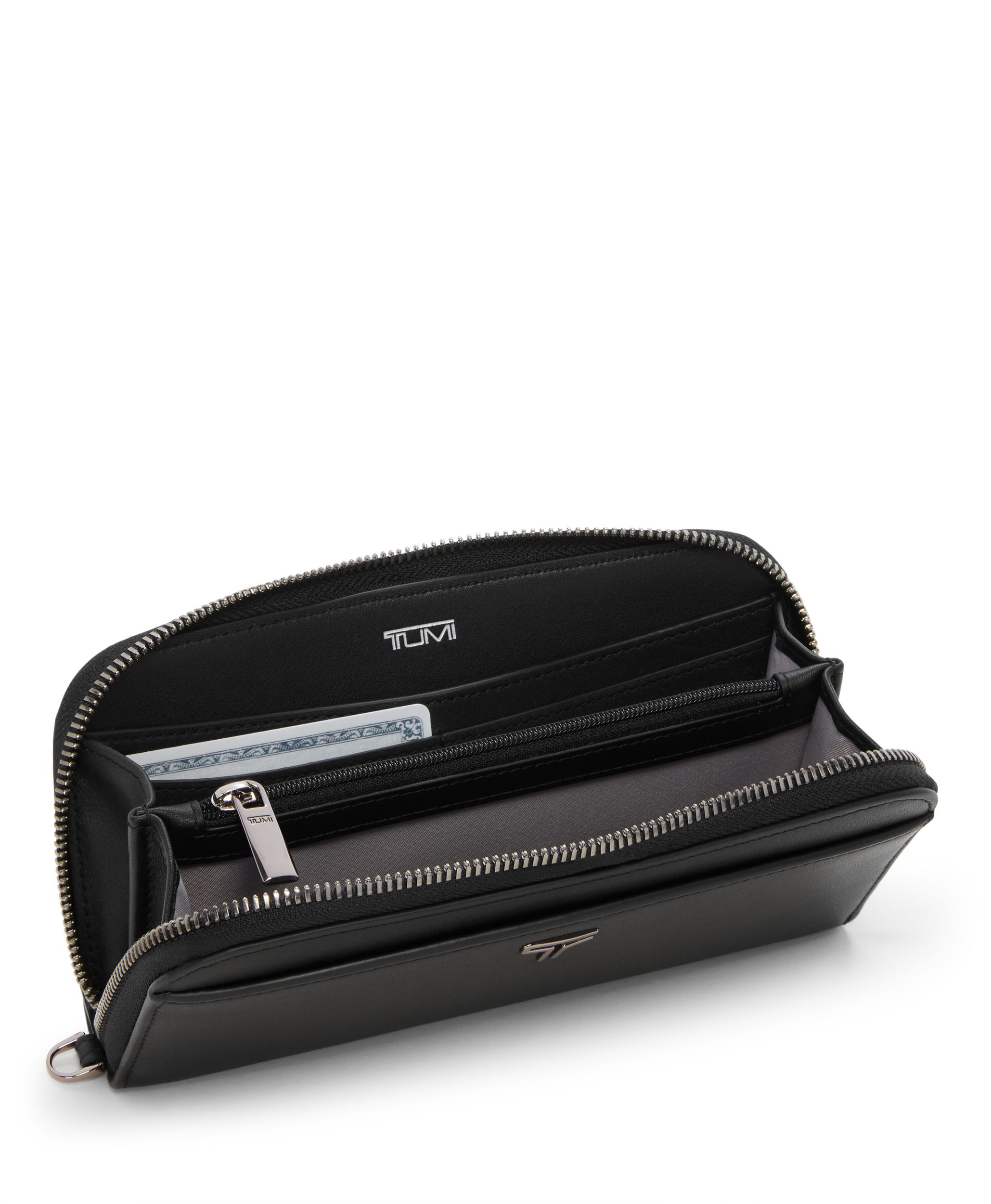 Zip Around Continental in Black/Gunmetal | Belden Slg | TUMI Singapore