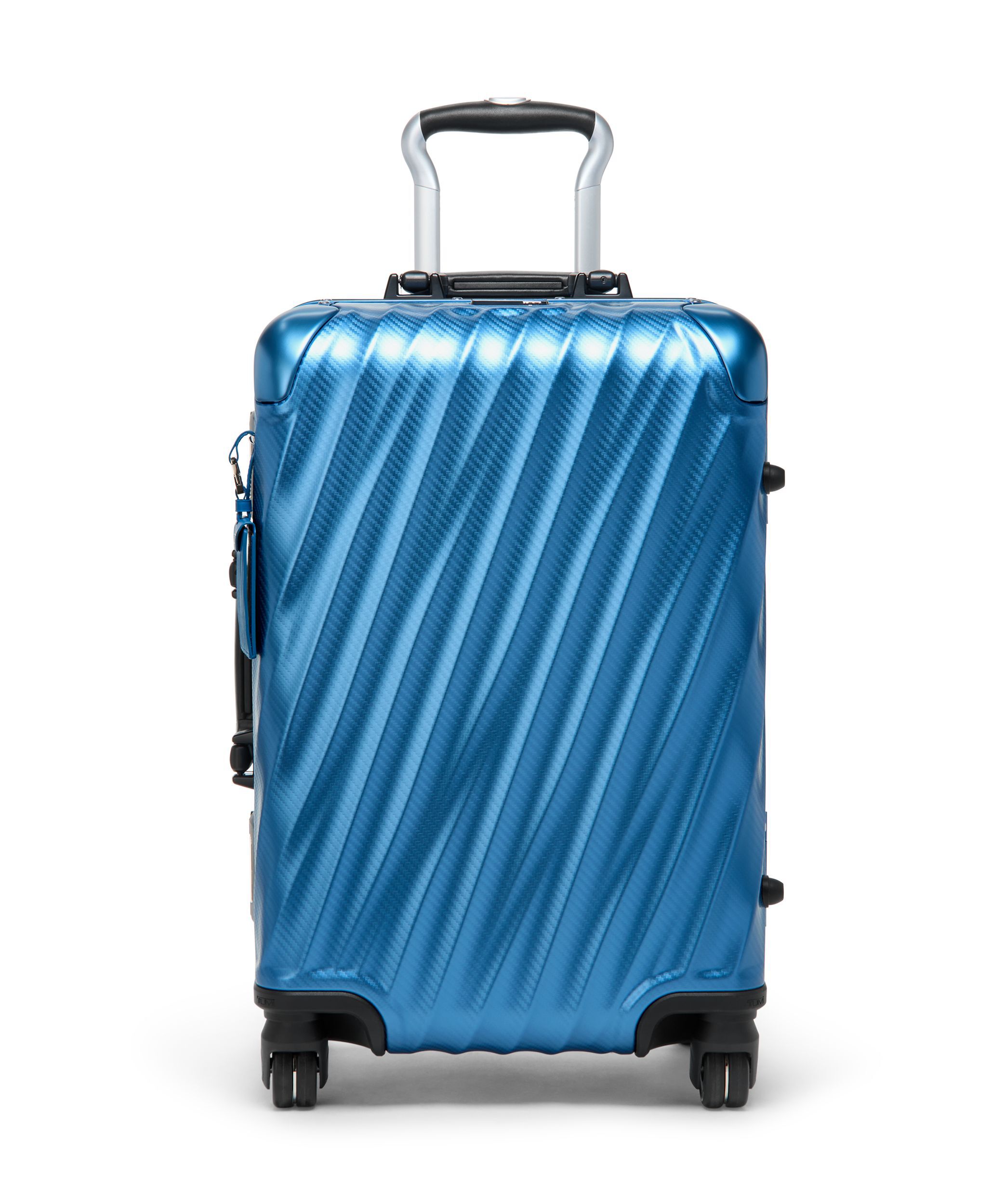 Tumugi International Carry-On in Texture Horizon Blue | 19 Degree