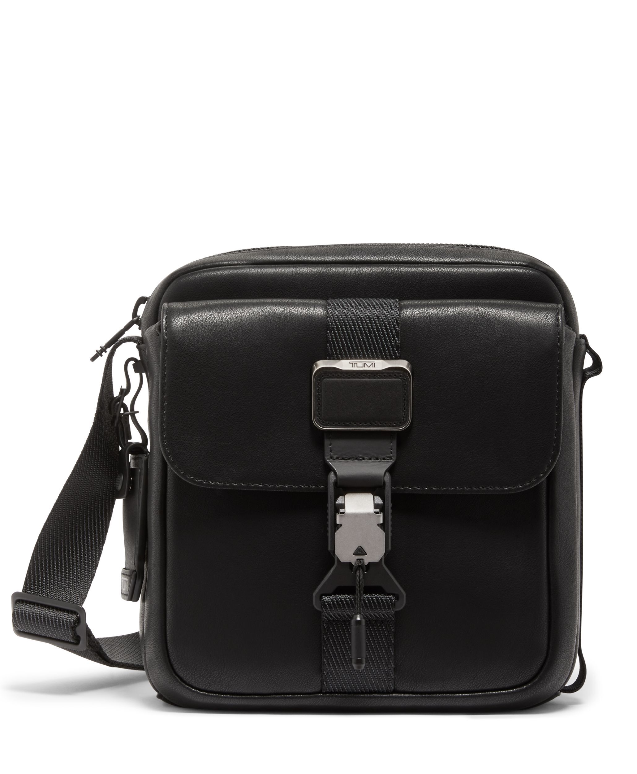 Tumi crossbody discount leather bag