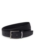 Rectangle Reversible Saffiano to Smooth Leather Belt 35mm OS44