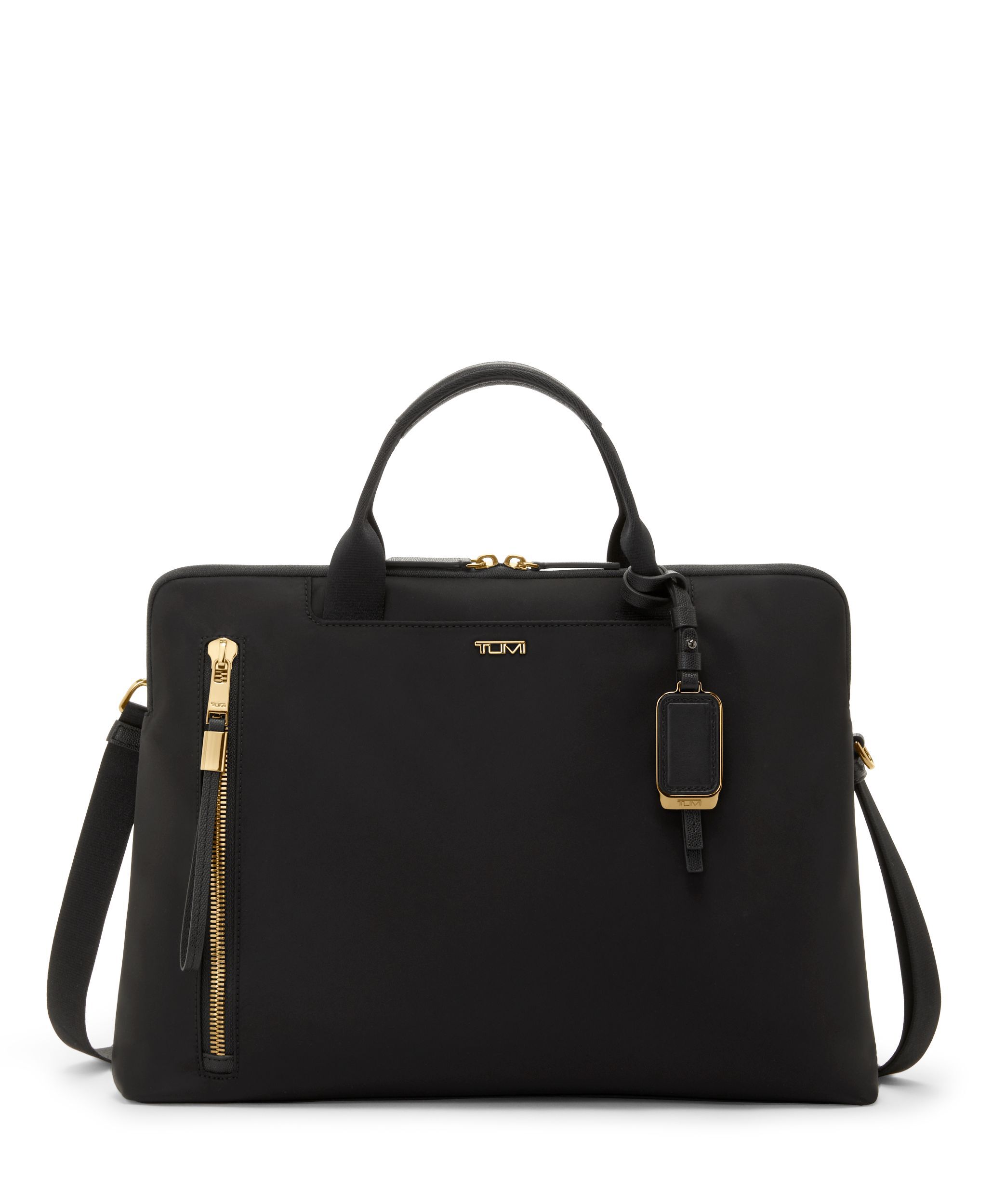 Benin Laptop Carrier in Black/Gold | Voyageur | TUMI Singapore