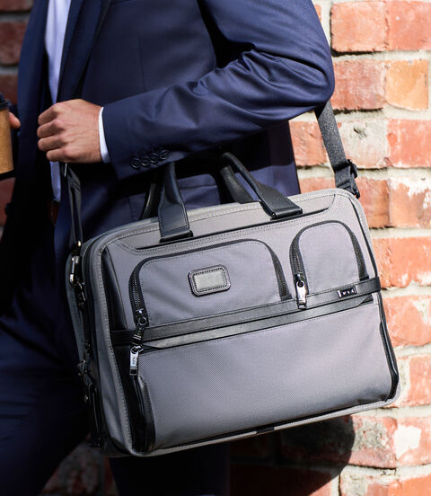 ALPHA X Expandable Organizer Laptop Brief  lifestyle | TUMI