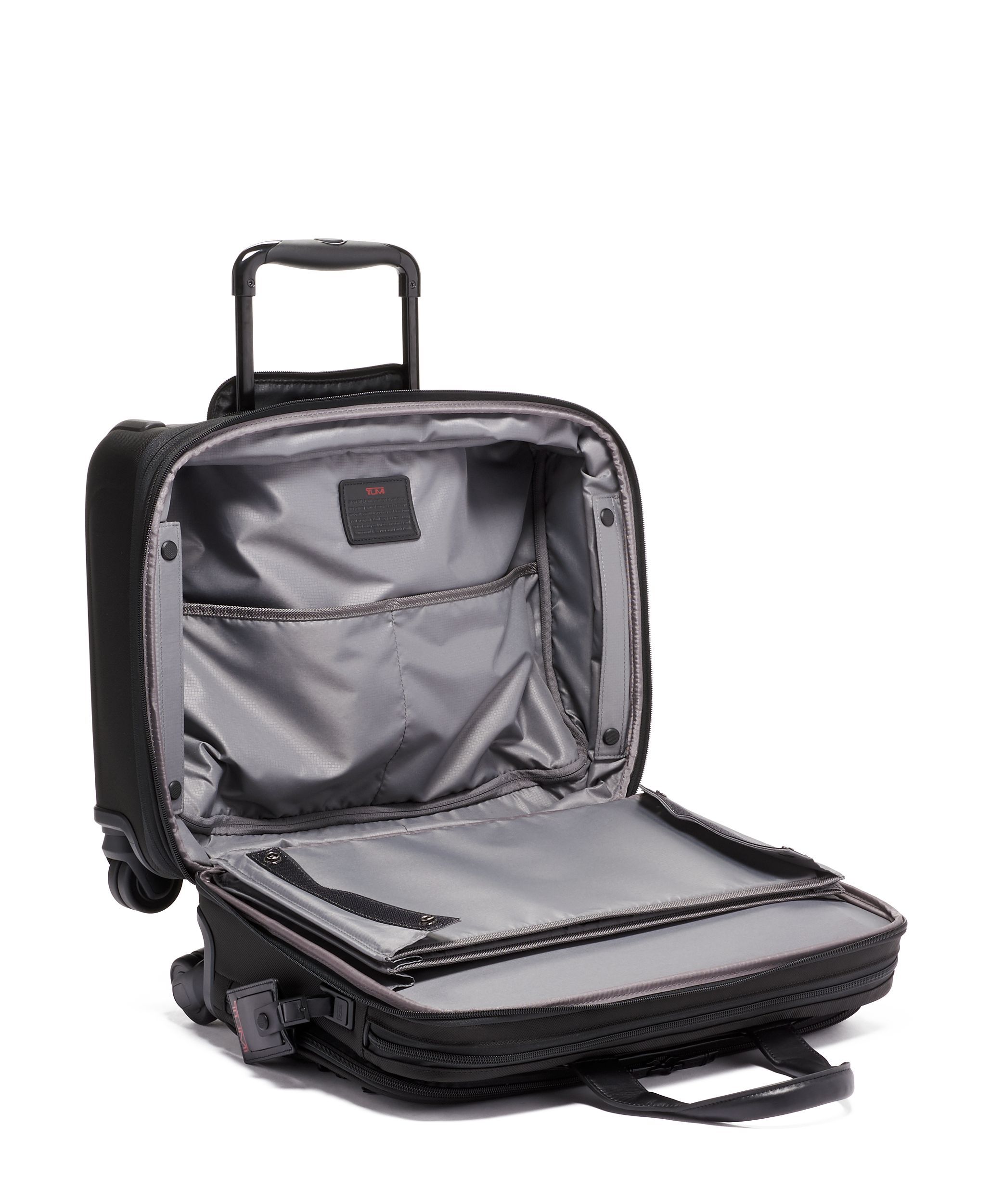 Deluxe 4 Wheeled Laptop Case Brief in Black | Tumi Alpha | TUMI