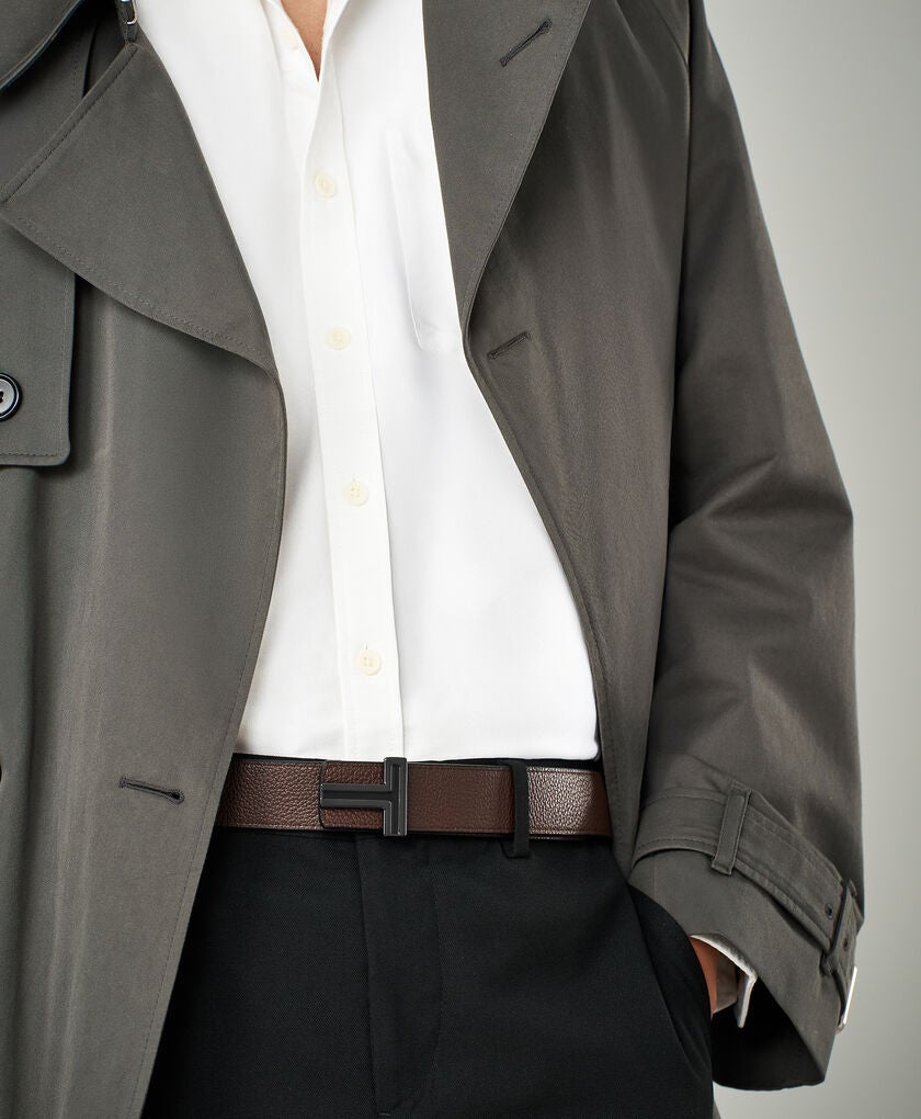 TUMI BELTS T Buckle Reversible Leather Belt 35mm 34  hi-res | TUMI