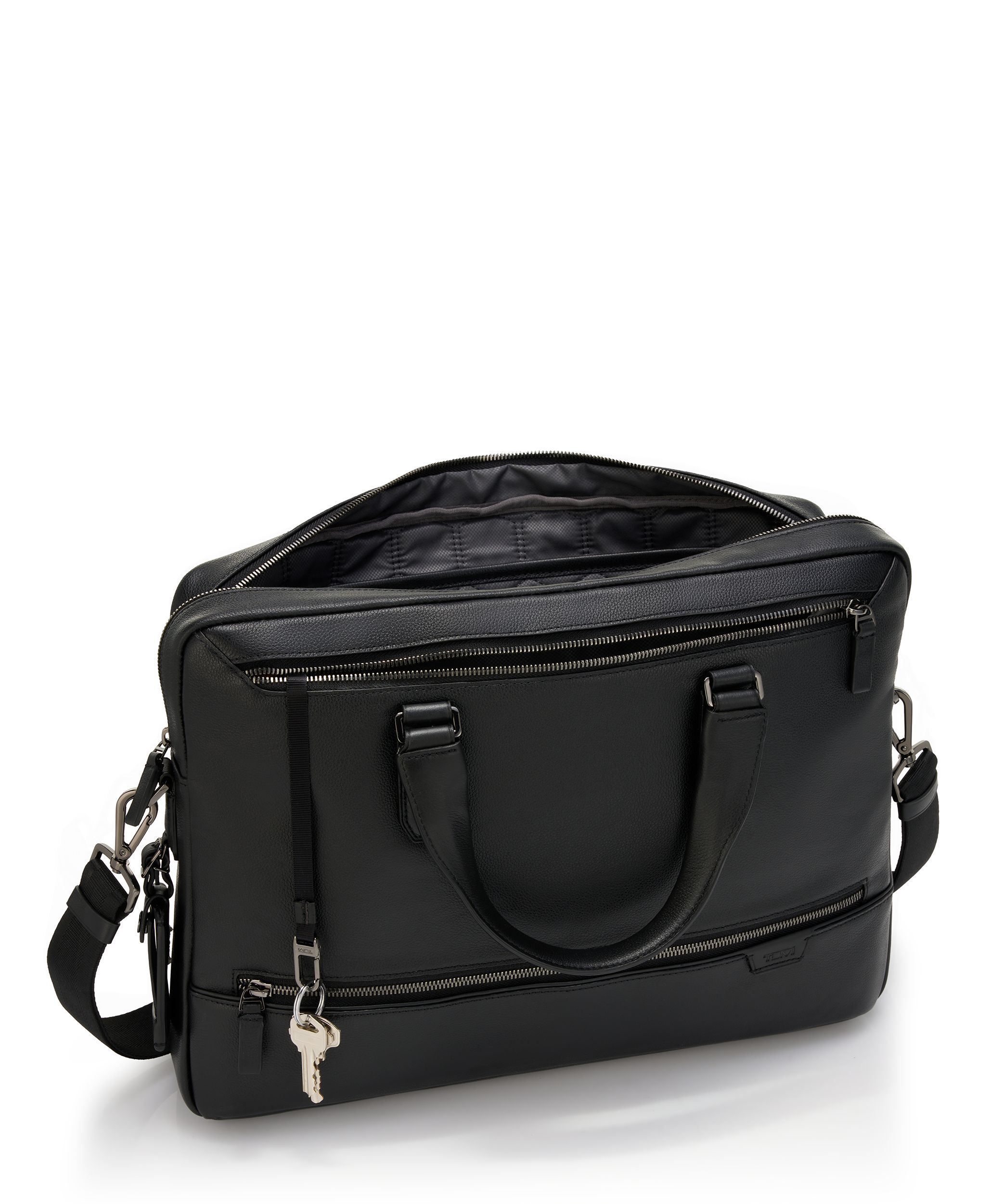Avondale Top Zip Brief in Black | Tumi Harrison | TUMI Singapore