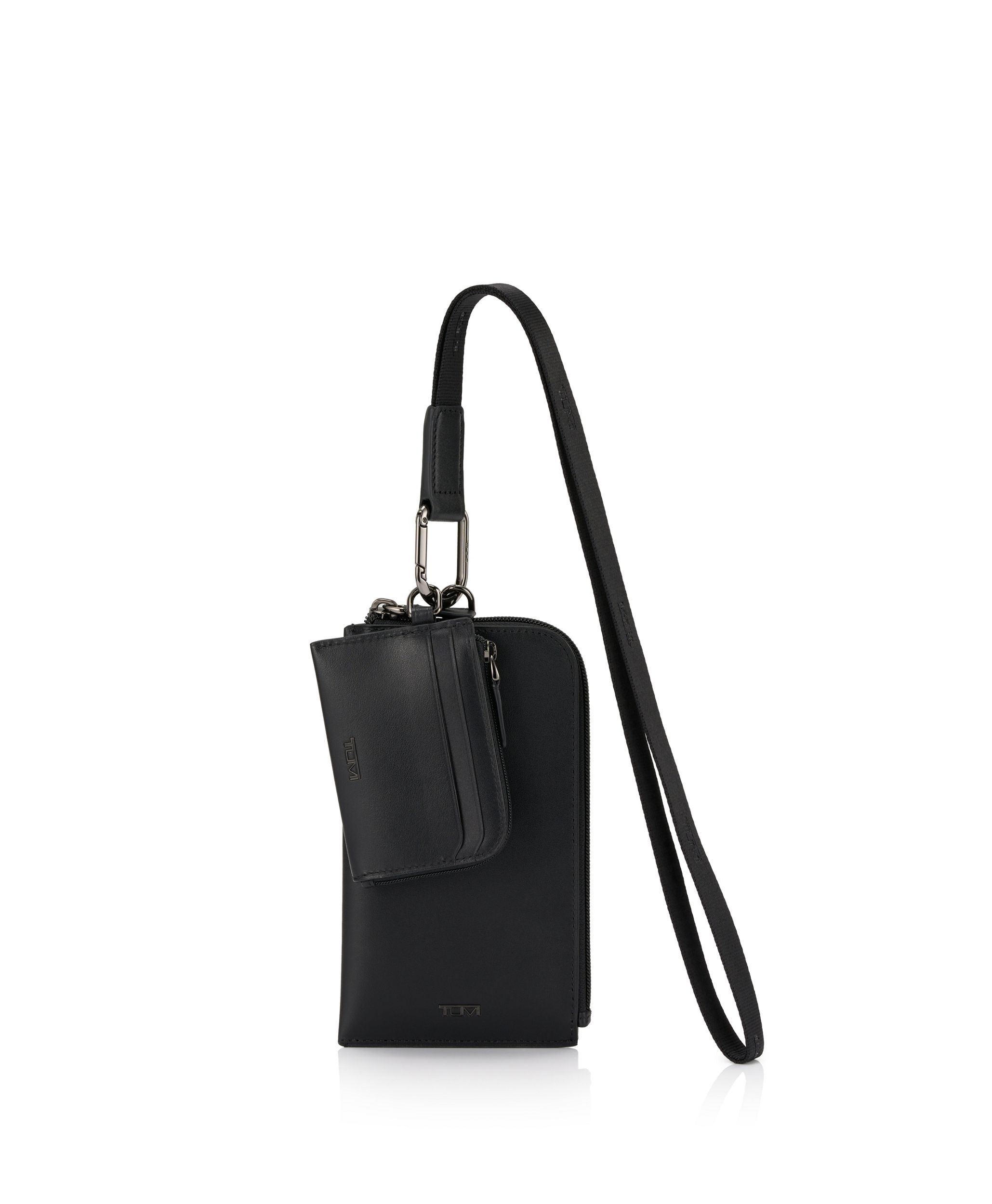MONCLER LANYARD COO ブラック ケース　TG UNI Card Pouch Lanyard in Black Smooth | Nassau Slg | TUMI Singapore