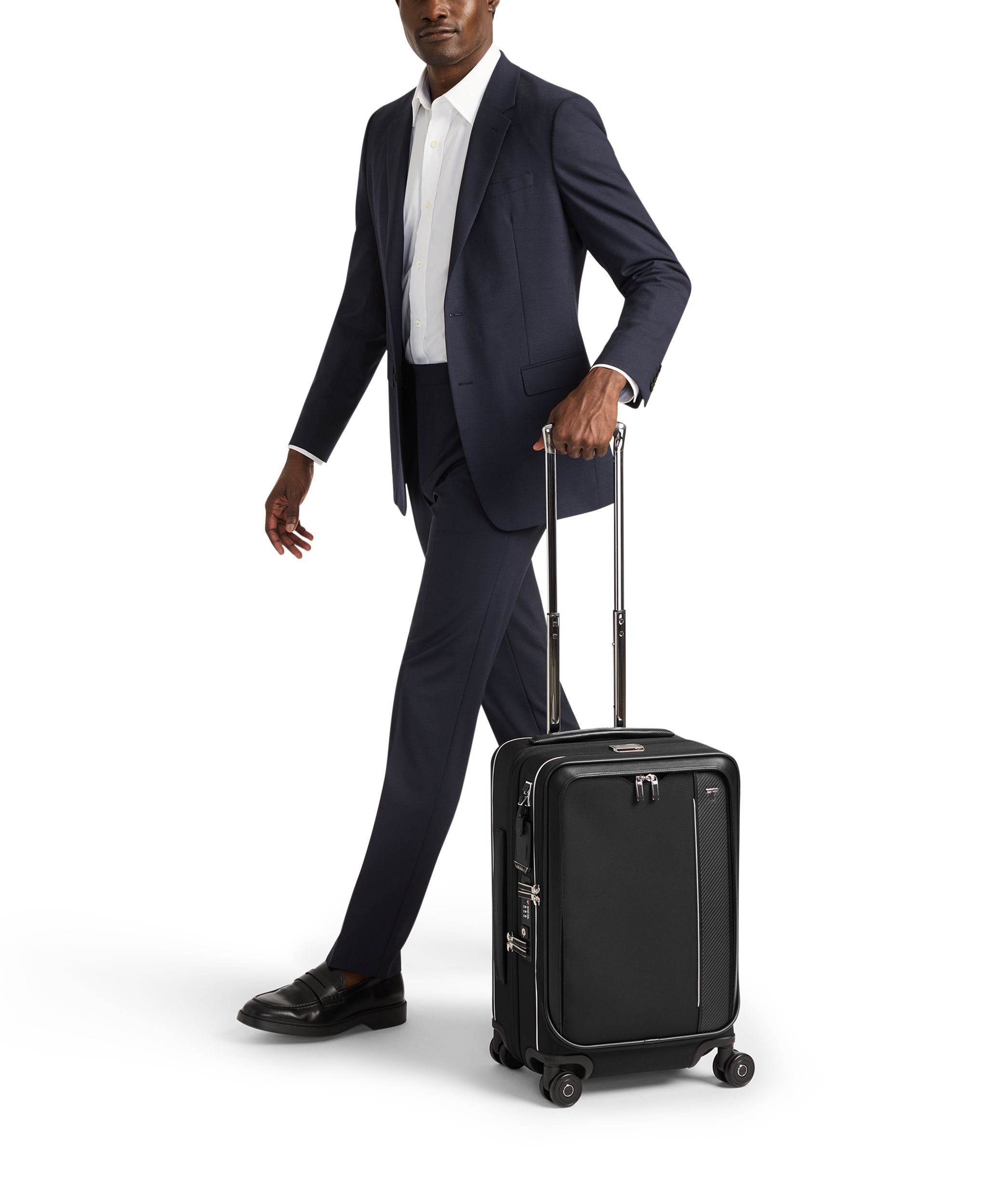 International Dual Access 4 Wheeled Carry On in Black | Arrive