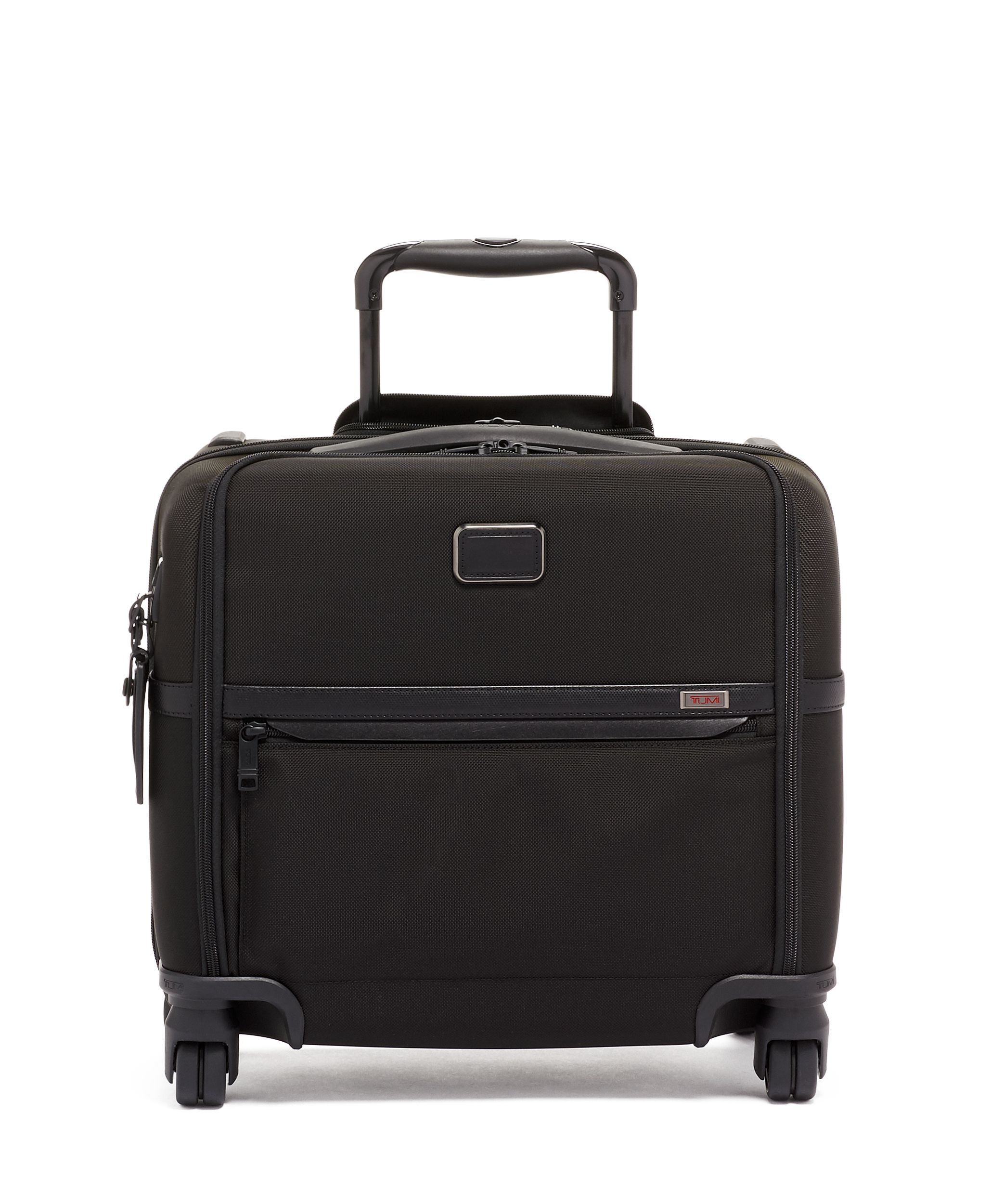 Compact 4 Wheeled Brief in Black | Tumi Alpha | TUMI Singapore