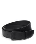 Rounded Rectangle Leather Belt 35mm OS44