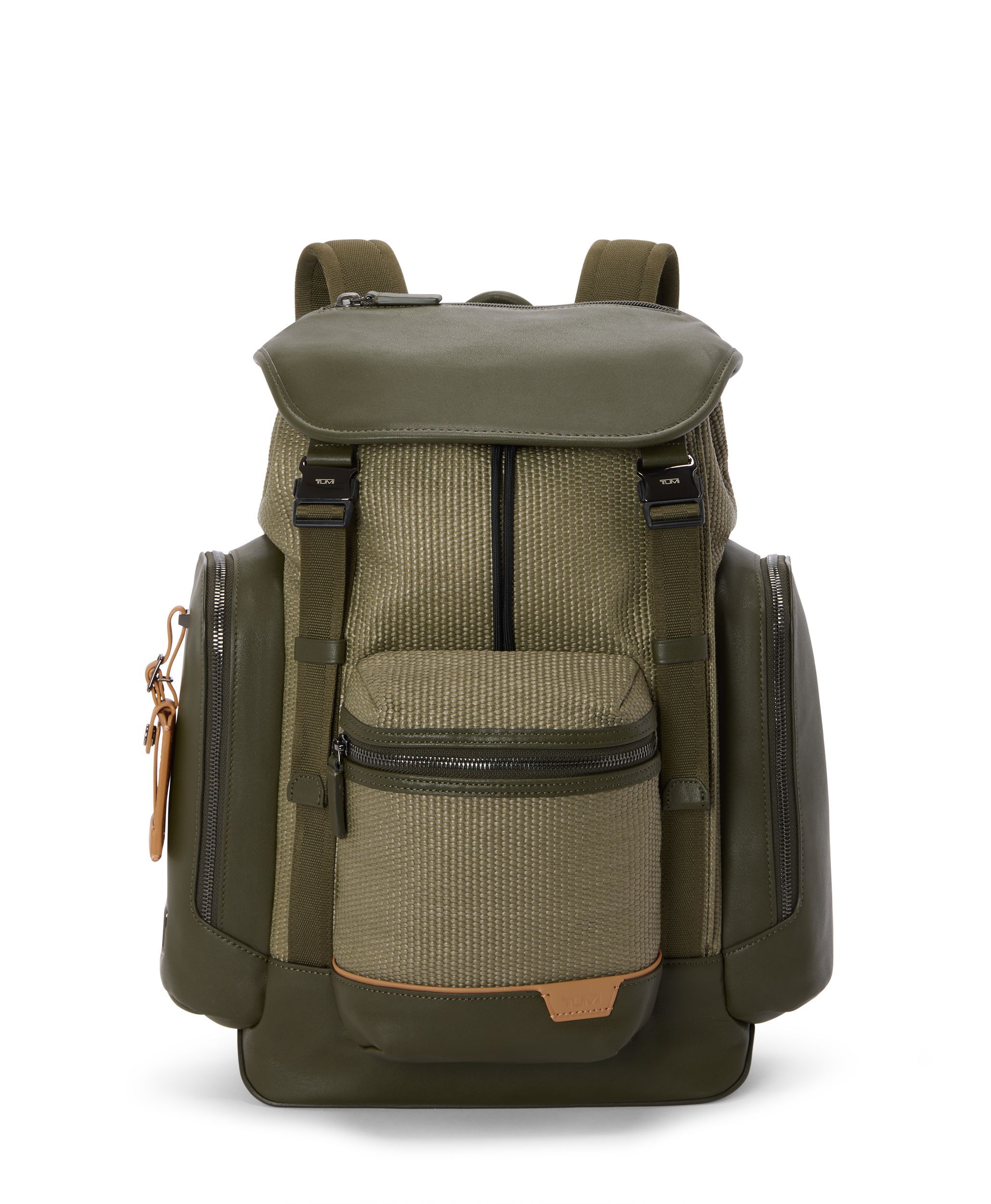 Small Griffen Flap Backpack in Olive Grove/Juniper | Tumi Harrison