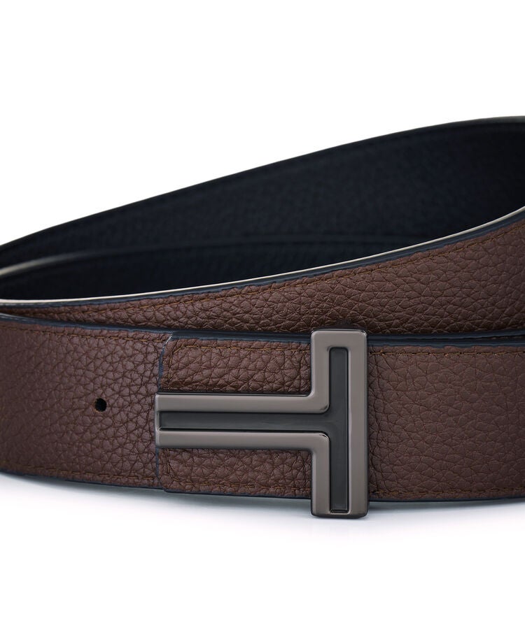 TUMI BELTS T Buckle Reversible Leather Belt 35mm 38  hi-res | TUMI