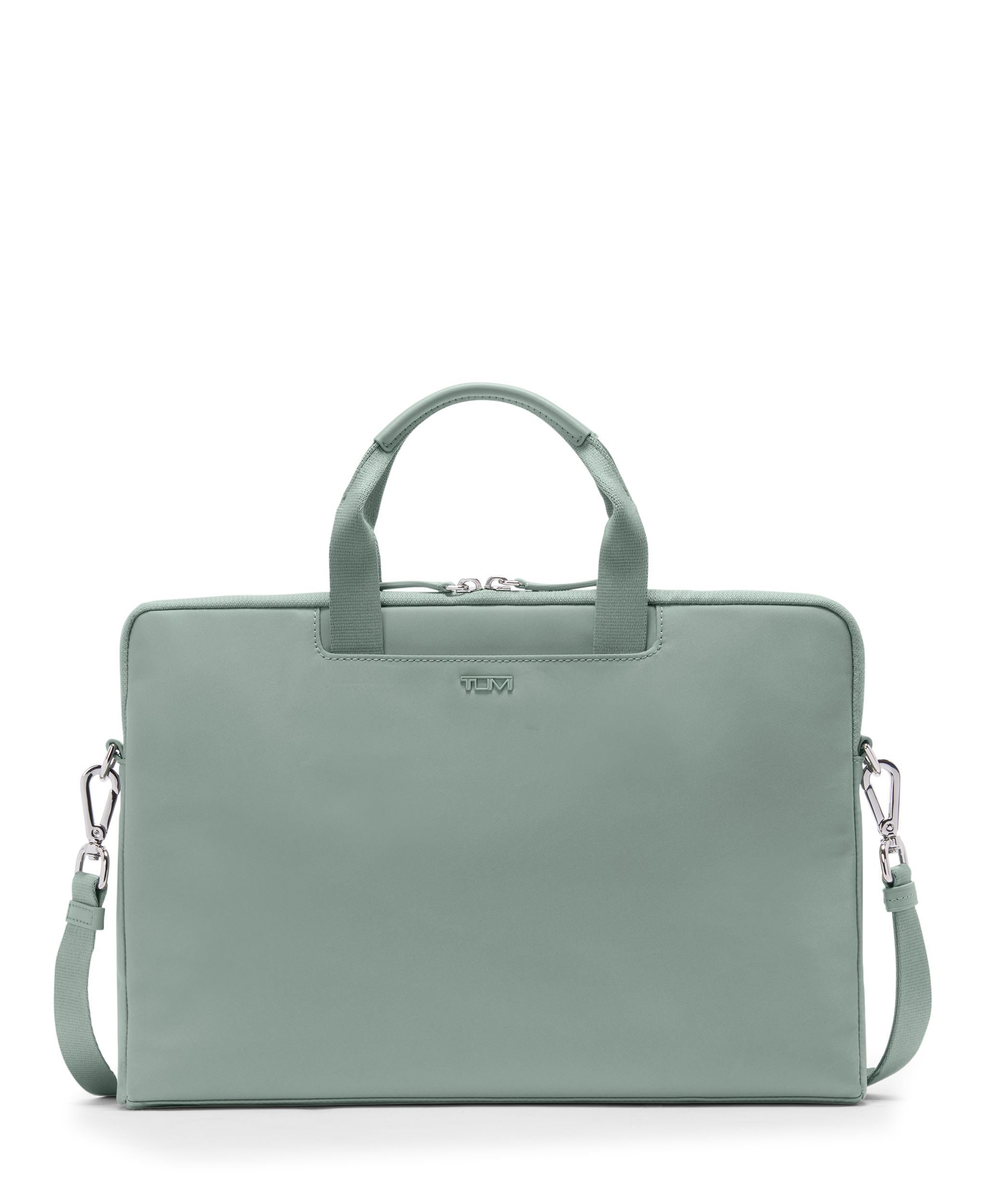 yü Dakota Laptop Crossbody in Thyme | Voyageur | TUMI Singapore