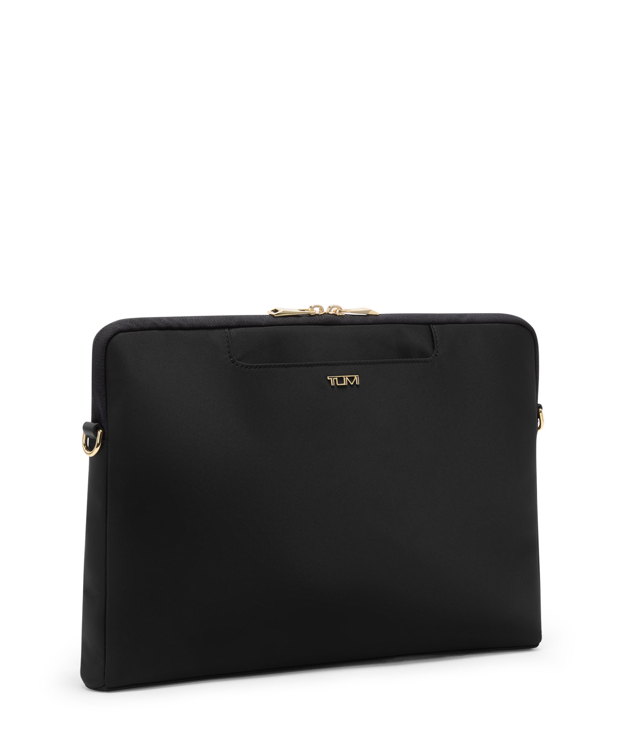 Dakota Laptop Crossbody in Black/Gold | Voyageur | TUMI Singapore