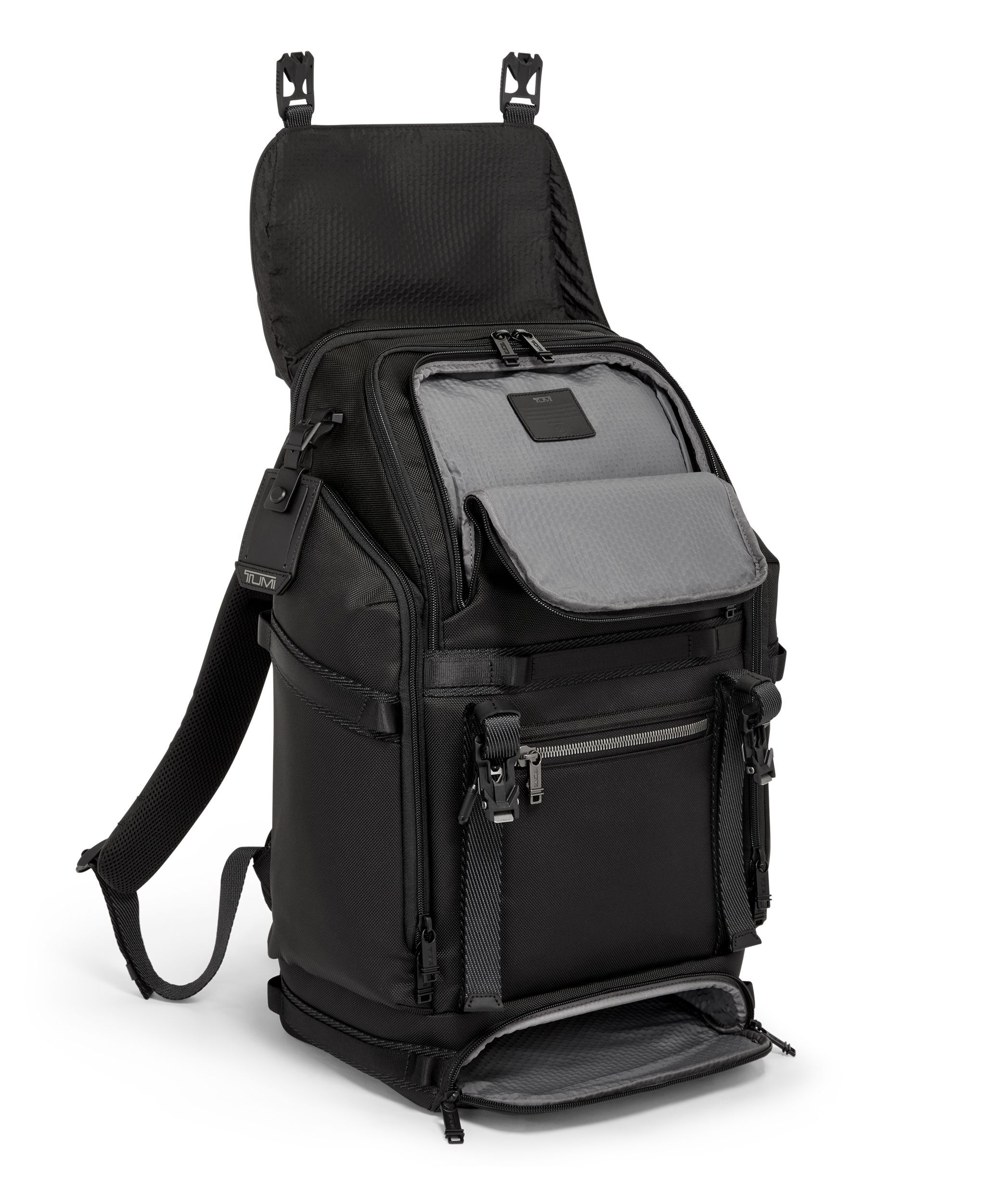 Expedition Flap Backpack in Black | Alpha Bravo | TUMI Singapore