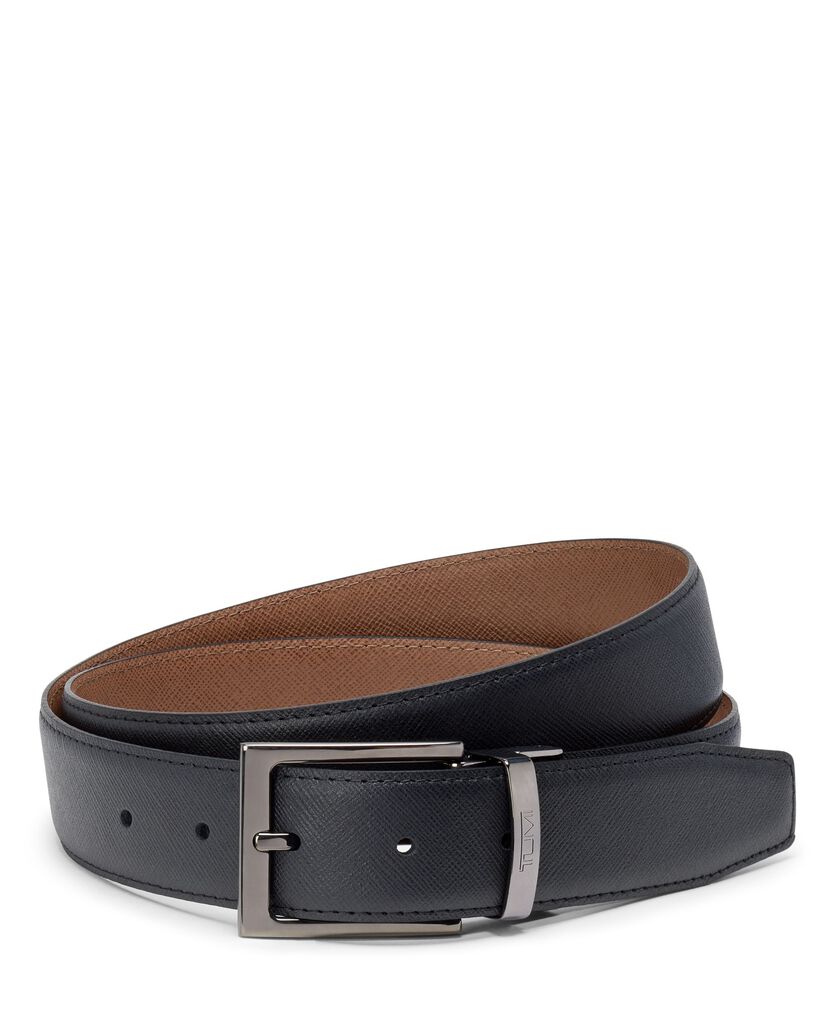 TUMI BELTS Rectangle Reversible Saffiano Leather Belt 35mm OS44  hi-res | TUMI