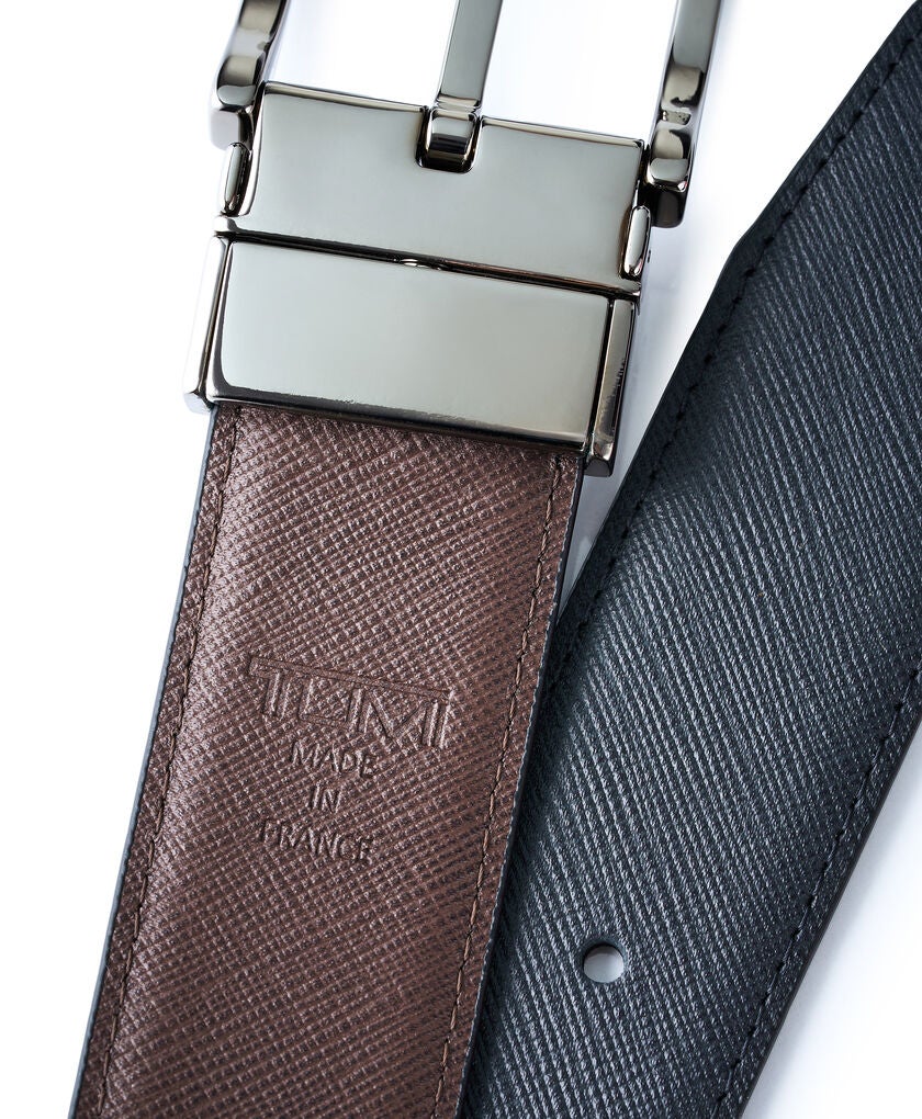 TUMI BELTS Rectangle Reversible Saffiano Leather Belt 35mm OS44  hi-res | TUMI