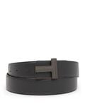 T Buckle Reversible Leather Belt, 35mm, 42