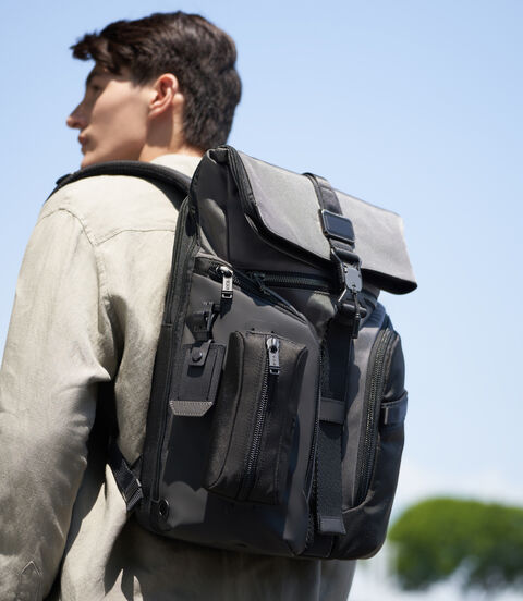 ALPHA BRAVO Logistics Flap Lid Backpack  lifestyle | TUMI