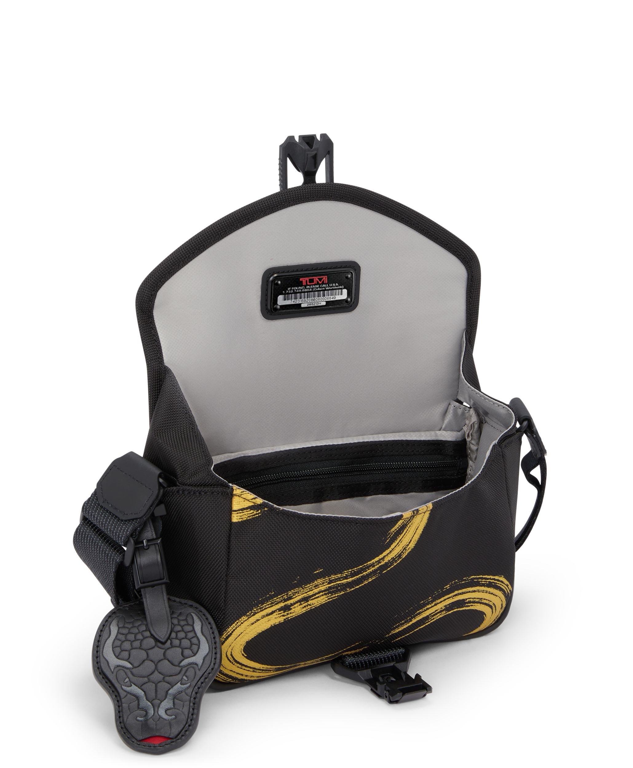 Compass Crossbody in Gold Brush Stroke | Alpha Bravo | TUMI