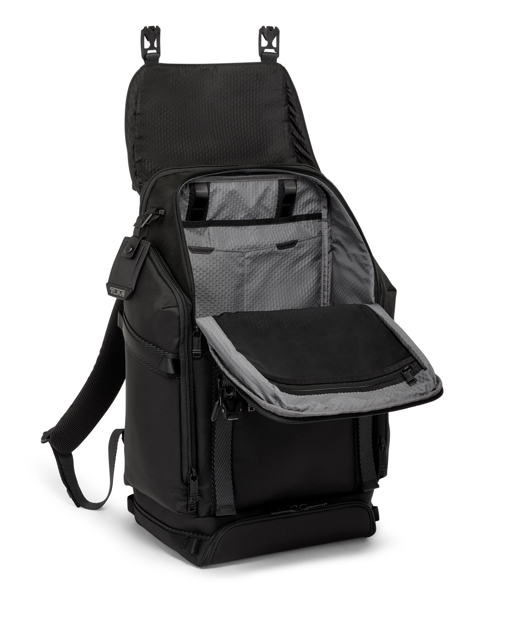 Expedition Flap Backpack in Black | Alpha Bravo | TUMI Singapore