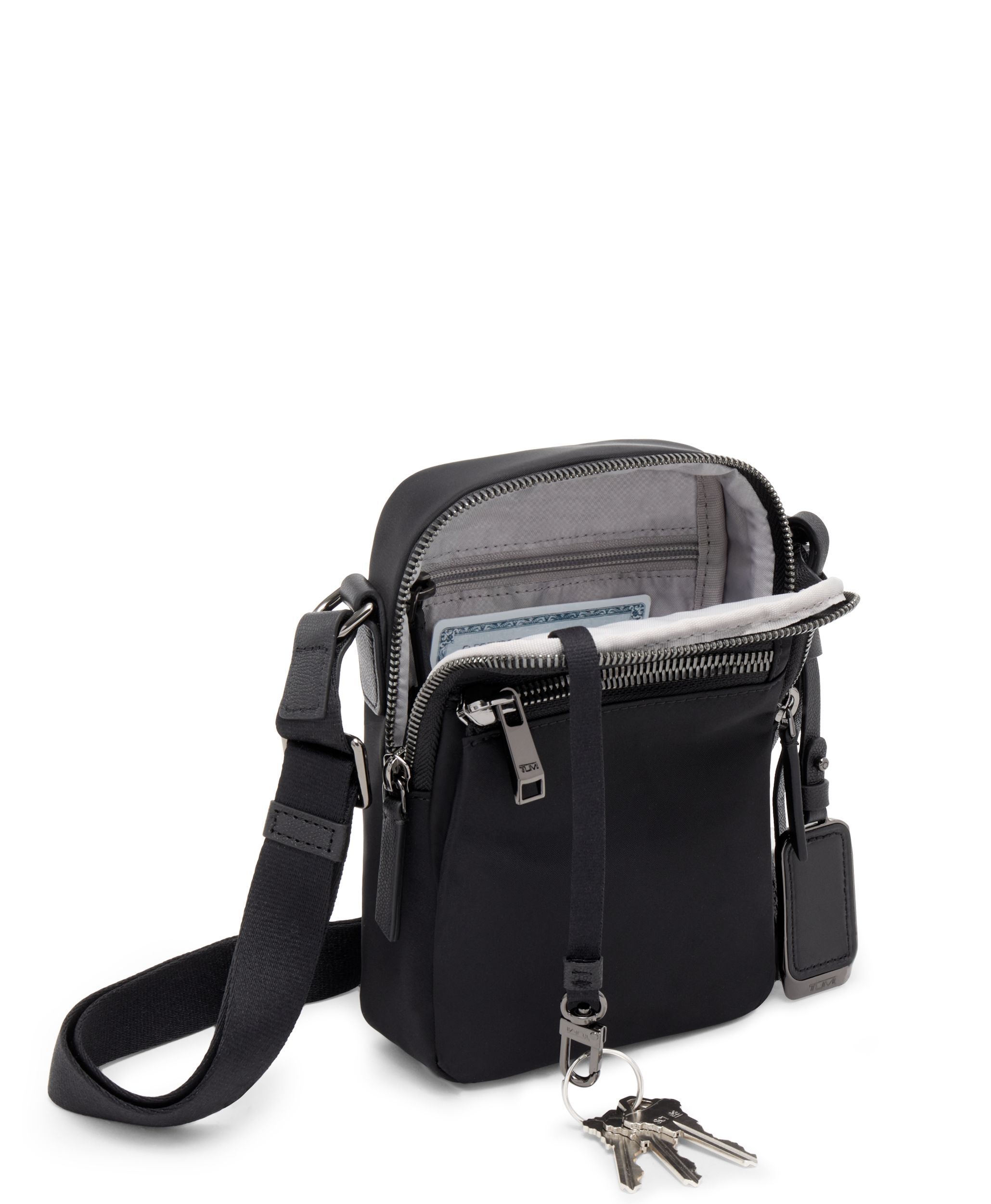 Persia Crossbody in Black/Gunmetal | Voyageur | TUMI Singapore