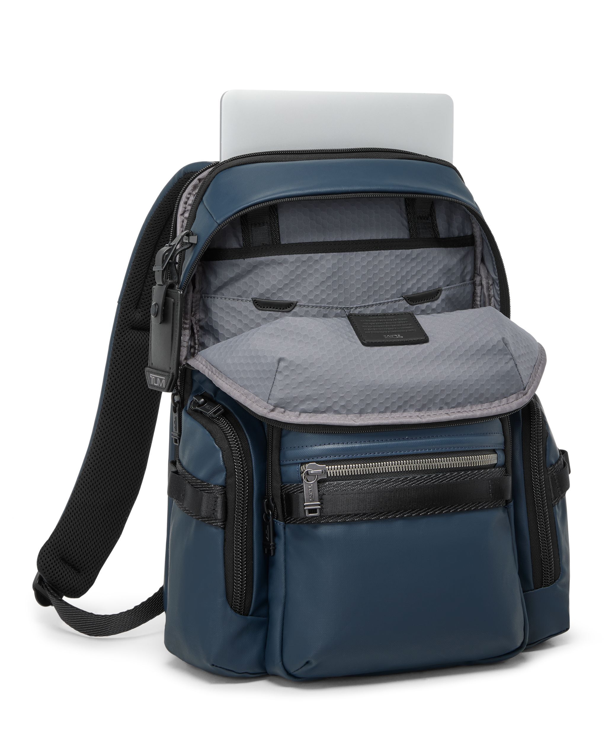 Navigation Backpack in Navy Coated Canvas | Alpha Bravo | TUMI