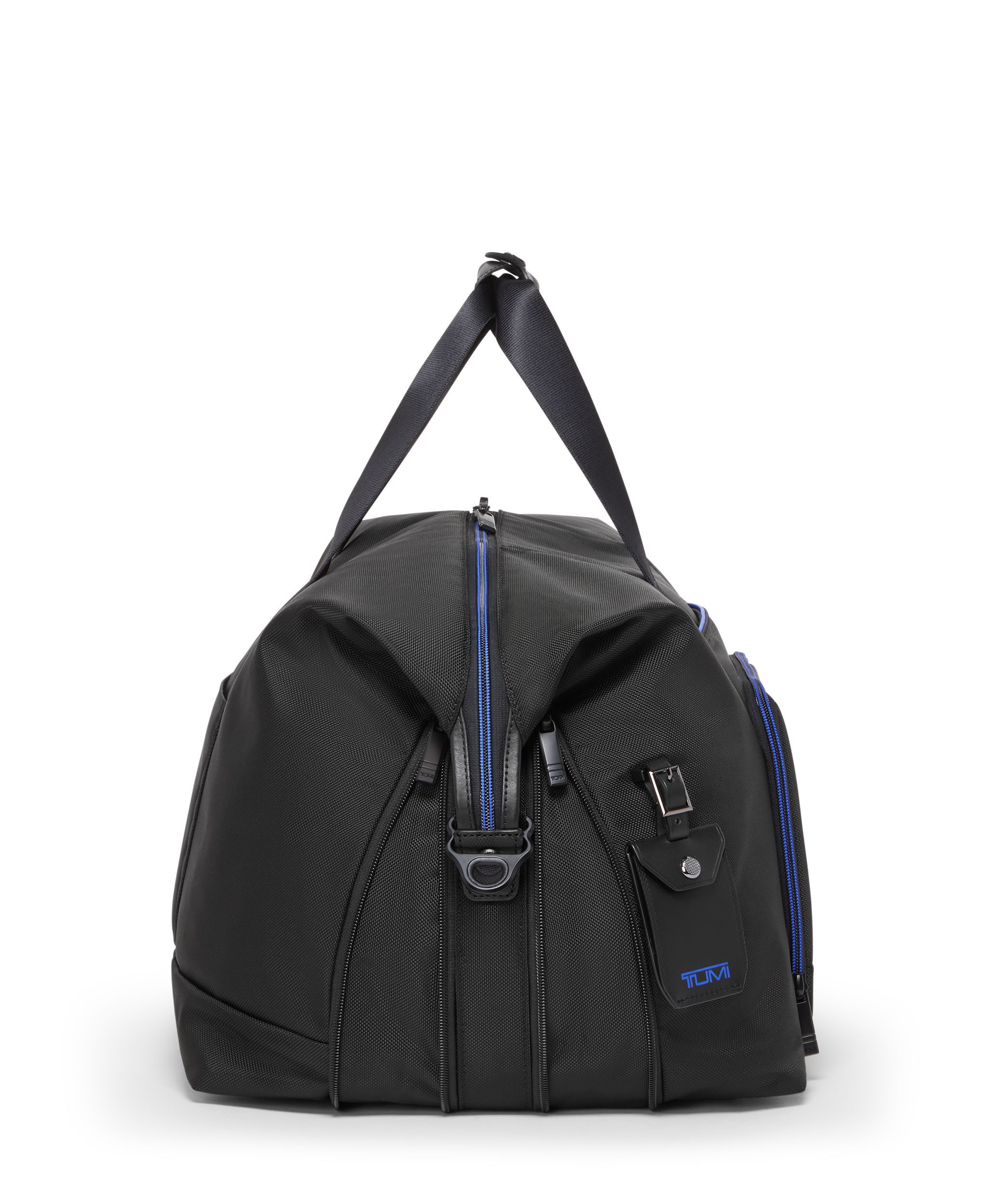Double Expansion Duffel in Black/Ultra Blue | Tumi Alpha | TUMI