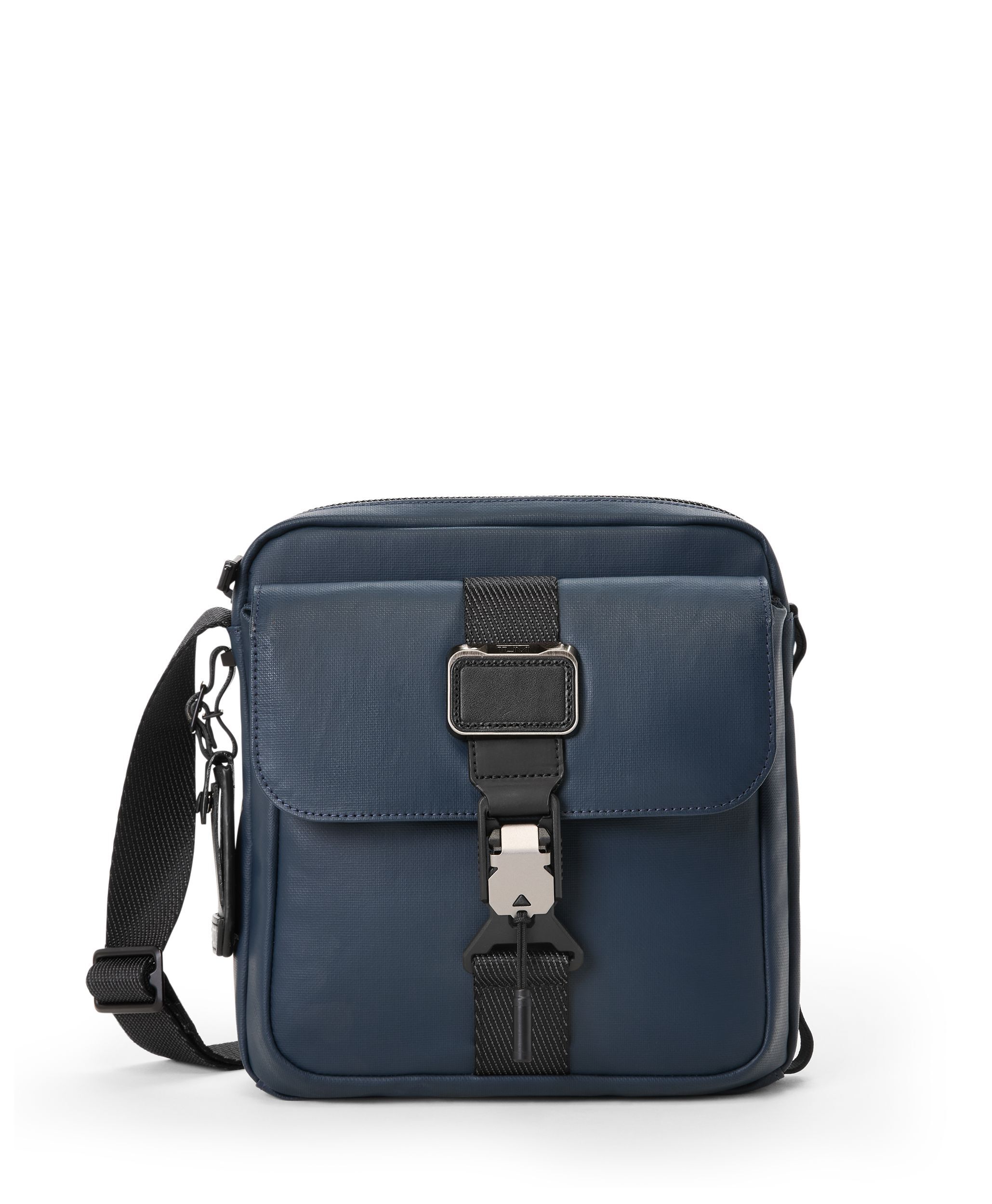 Junior Crossbody in Navy Coated Canvas | Alpha Bravo | TUMI Singapore