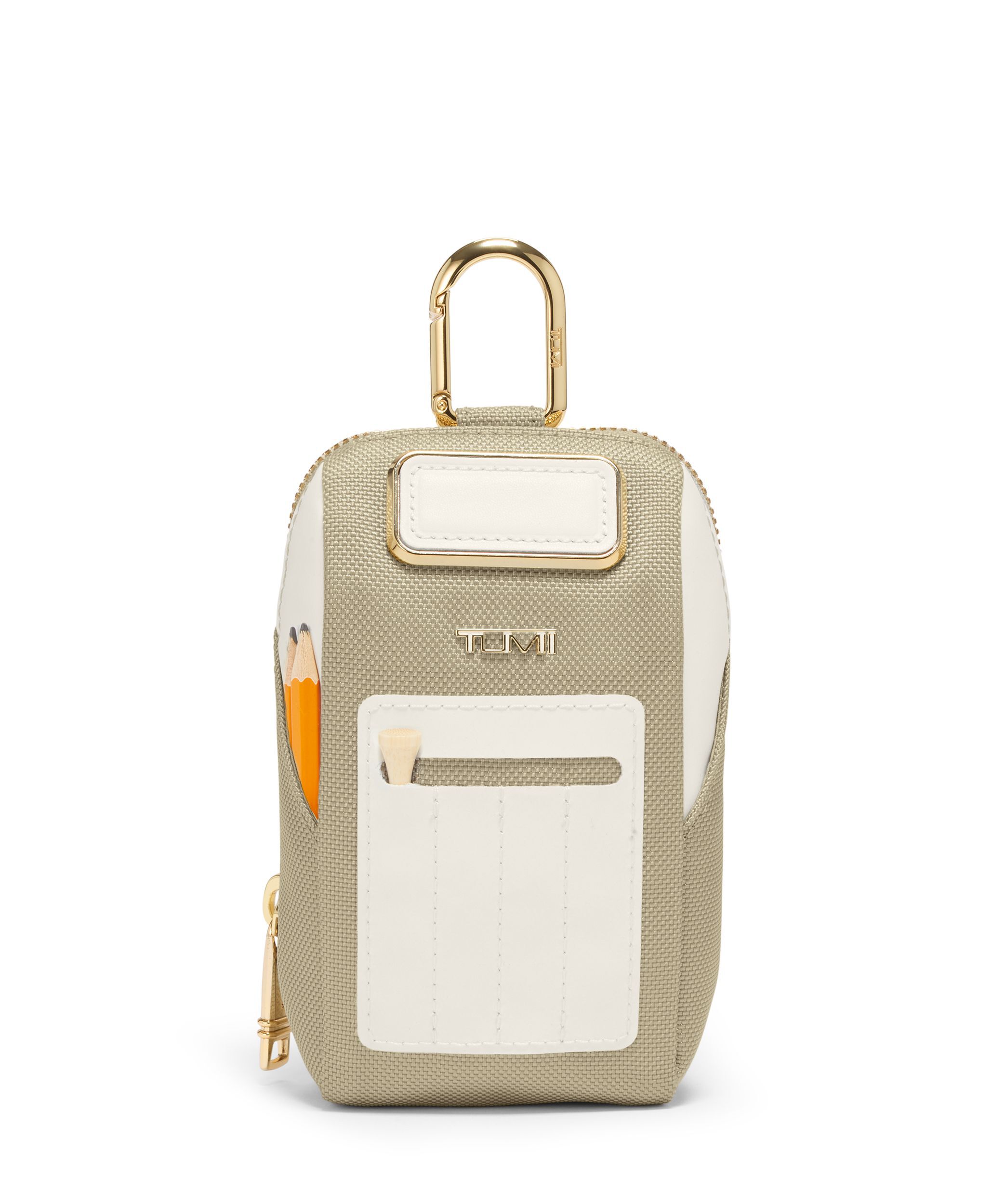 Golf Pouch With Tees in Off White/Tan | Tumi Sport | TUMI Singapore
