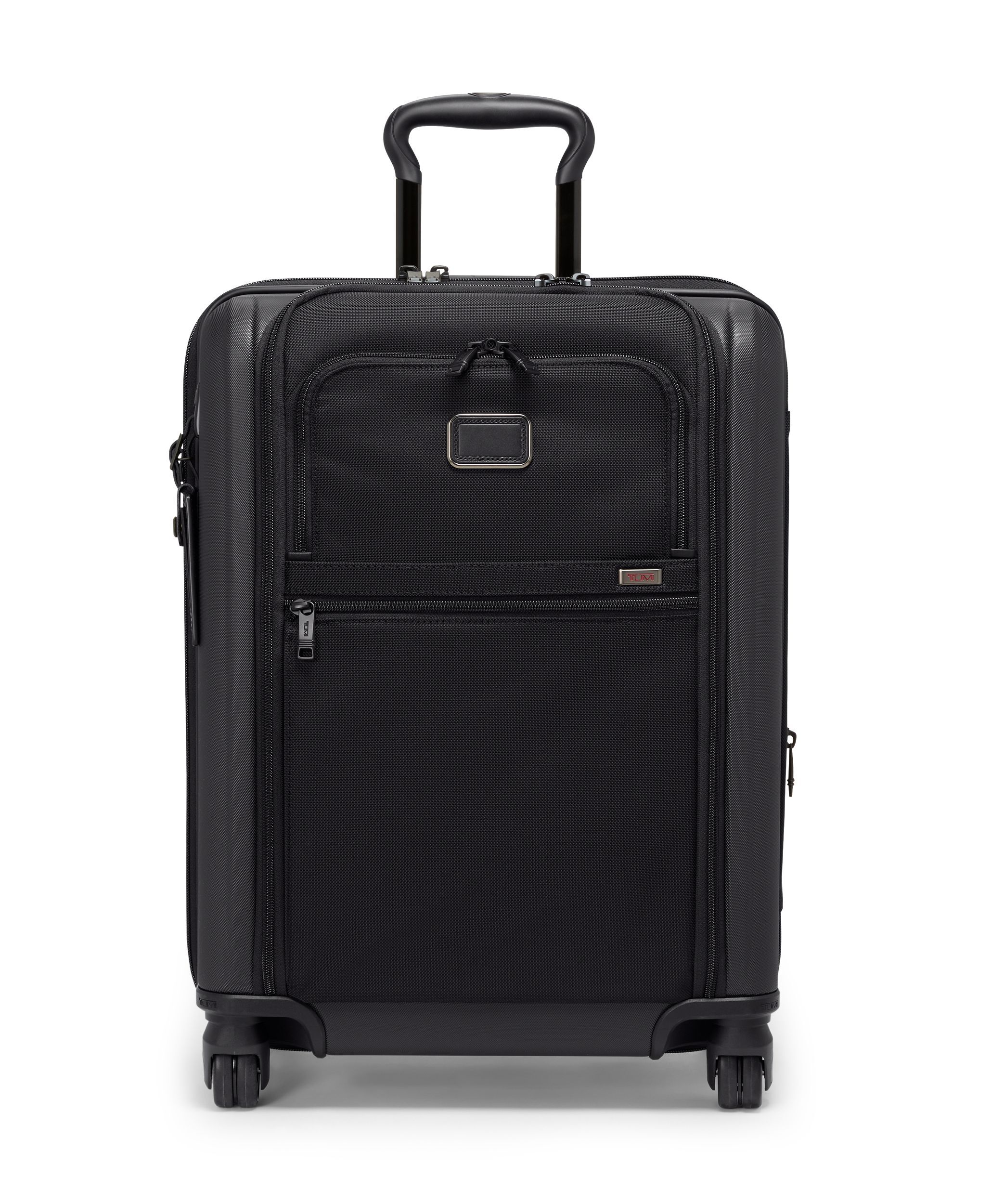 Continental Dual Access 4 Wheeled Carry On in Black | Alpha Hybrid