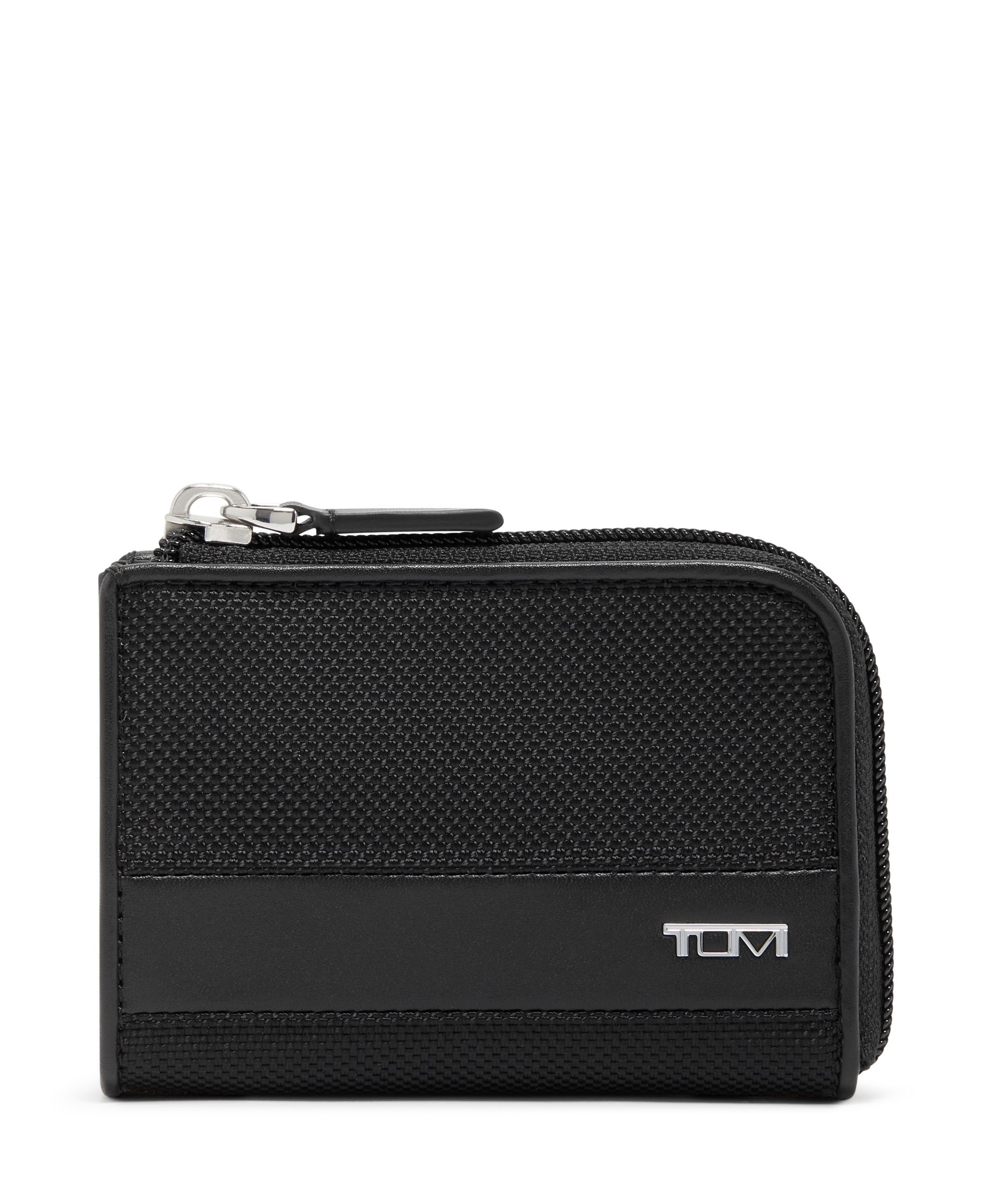 Zip card case top