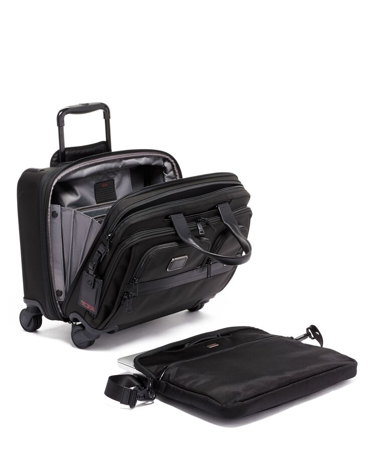 TUMI ALPHA Deluxe 4 Wheeled Laptop Case Brief  hi-res | TUMI