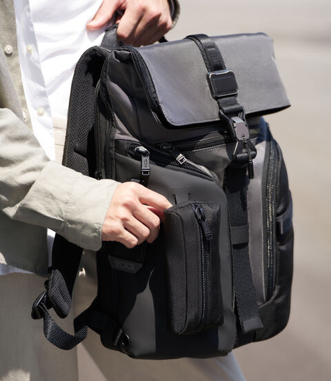 ALPHA BRAVO Logistics Flap Lid Backpack  lifestyle | TUMI