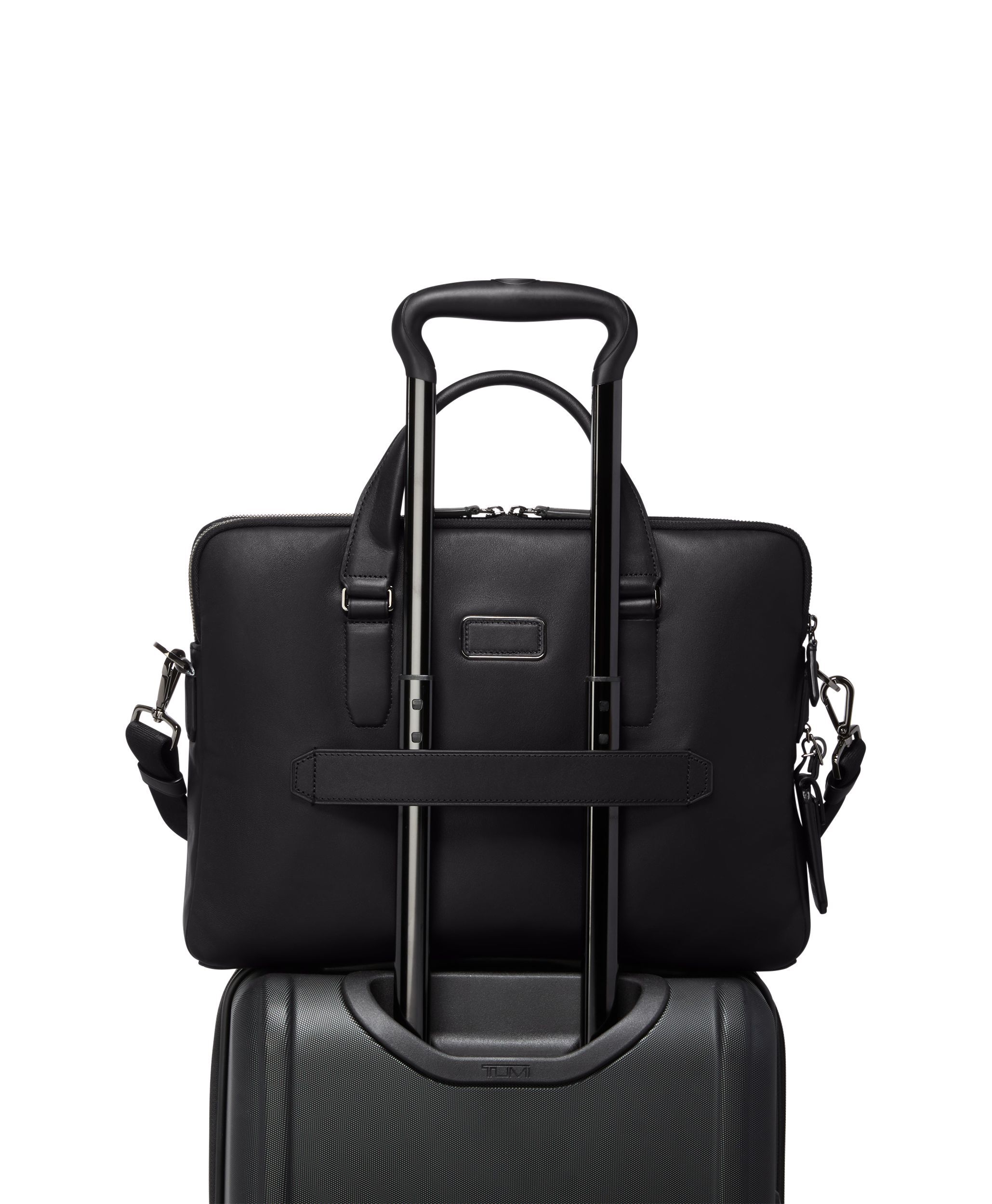 Sycamore Slim Brief in Black Bombe | Tumi Harrison | TUMI Singapore