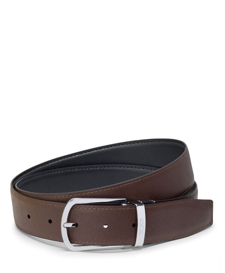 TUMI BELTS Horseshoe Reversible Saffiano Leather Belt 35mm OS44  hi-res | TUMI